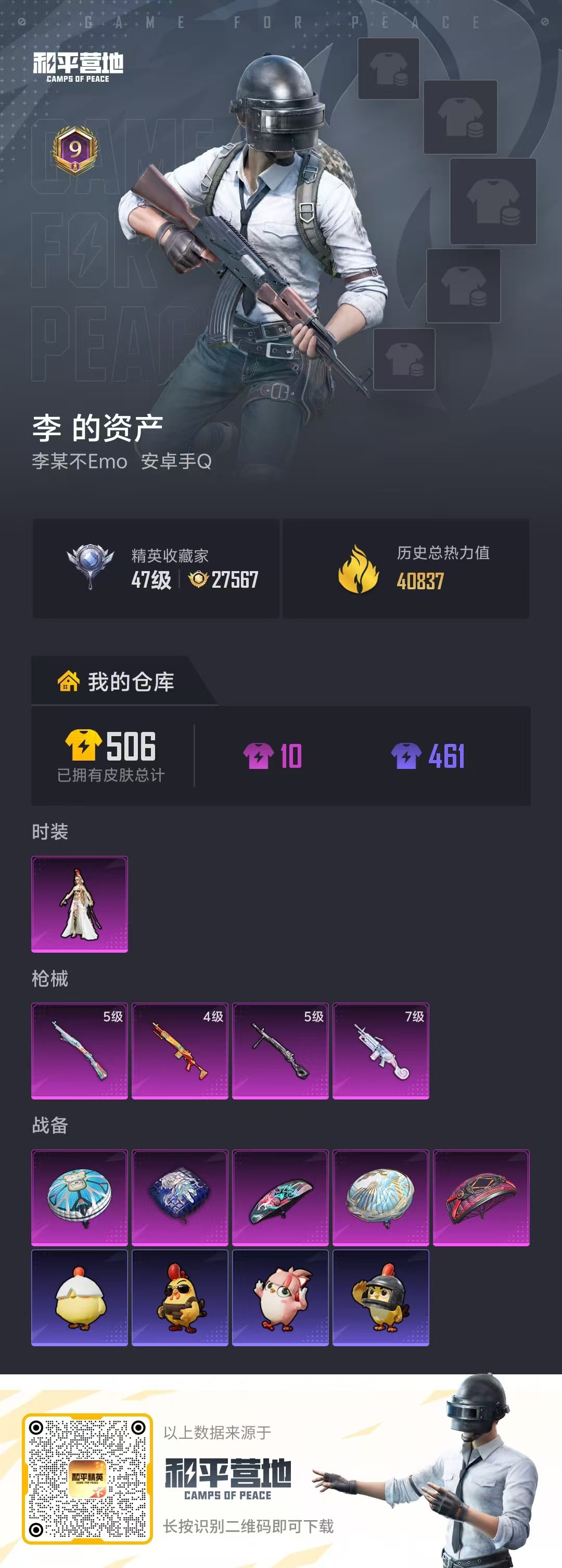 HPSJ4117304和平精英账号详情图2