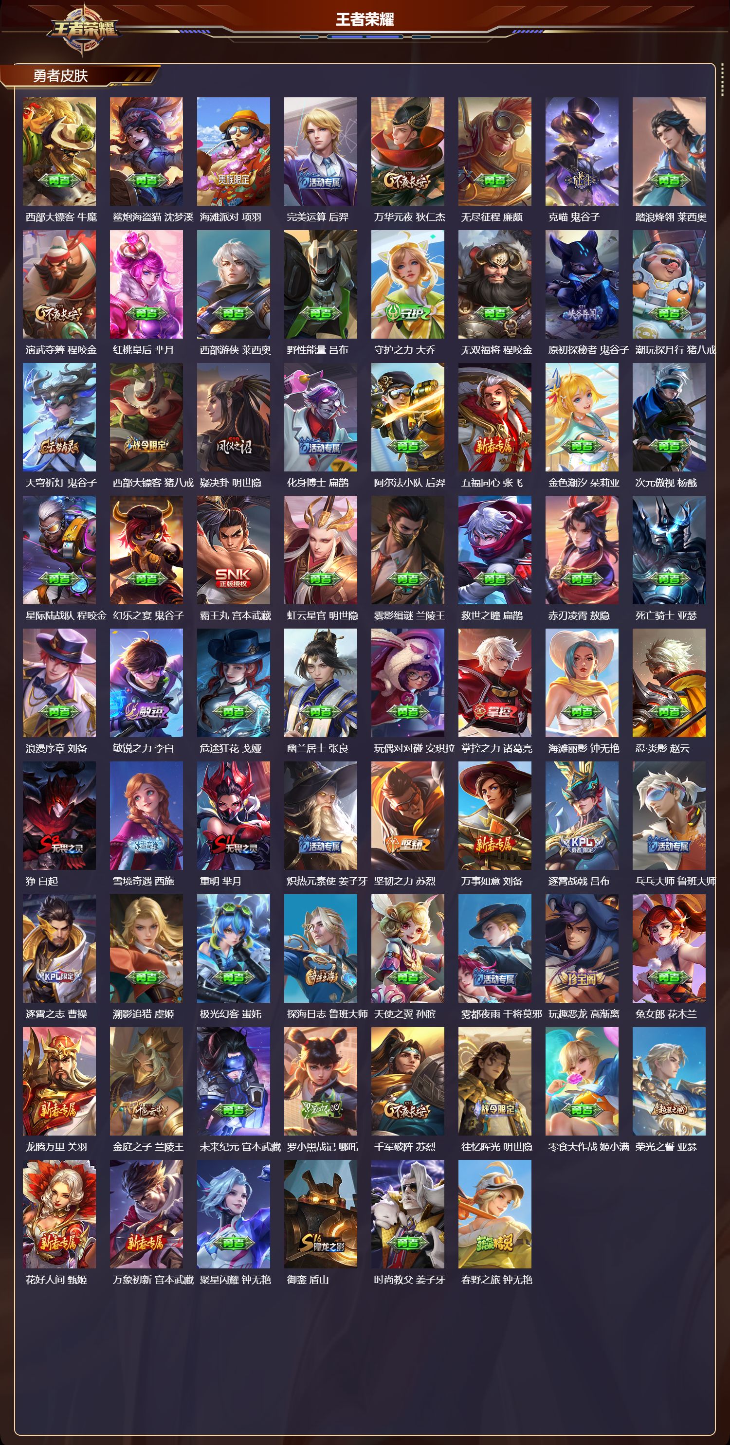 WZLX4224886王者荣耀账号详情图5