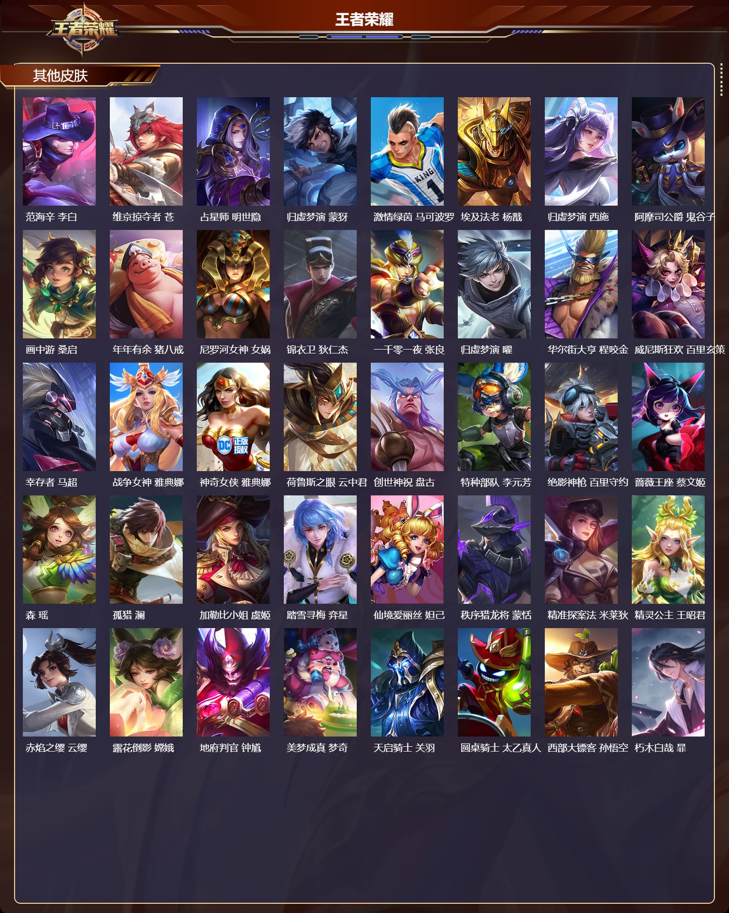 WZMK4213299王者荣耀账号详情图7