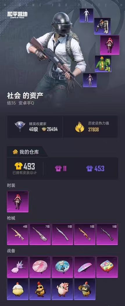 HPSJ4117001和平精英账号详情图2