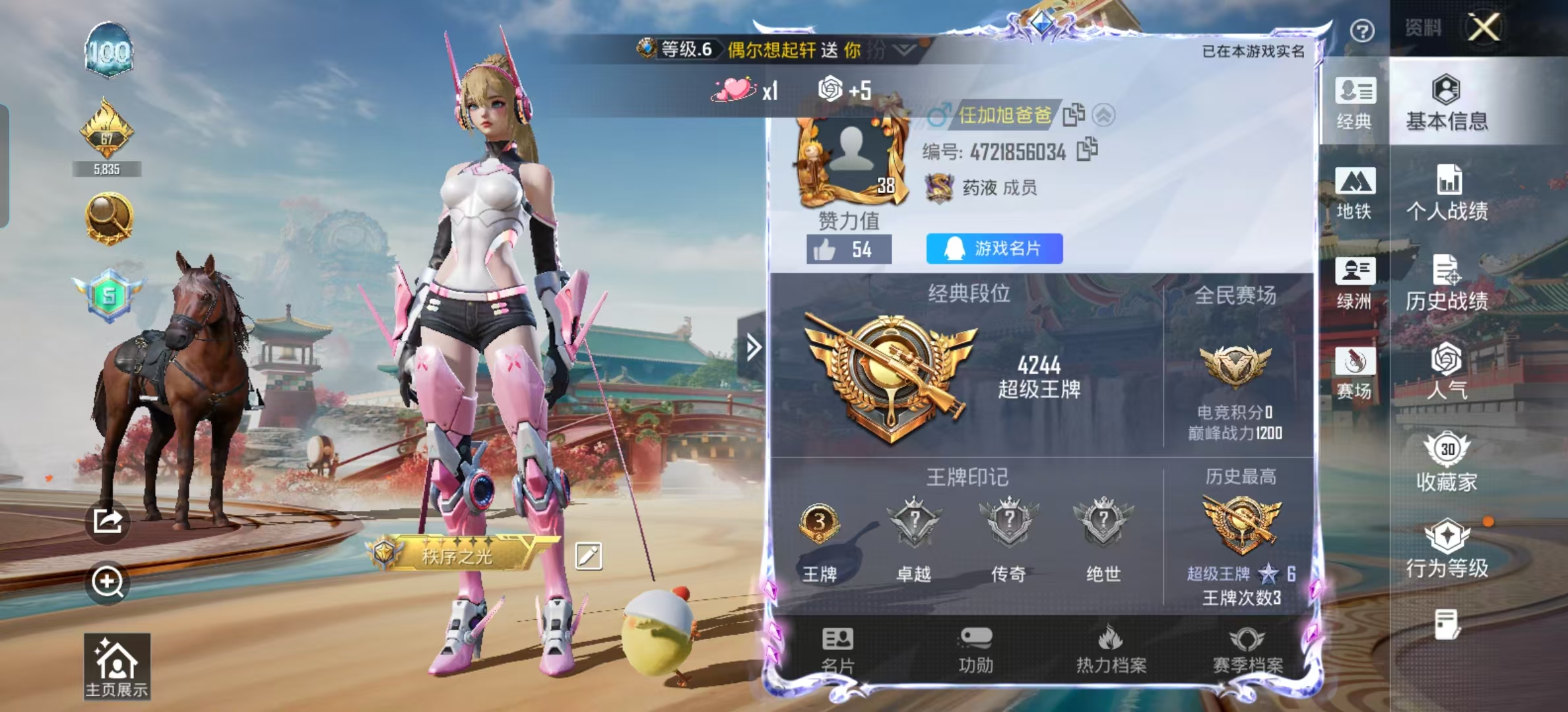 HPSJ4117047和平精英账号详情图3