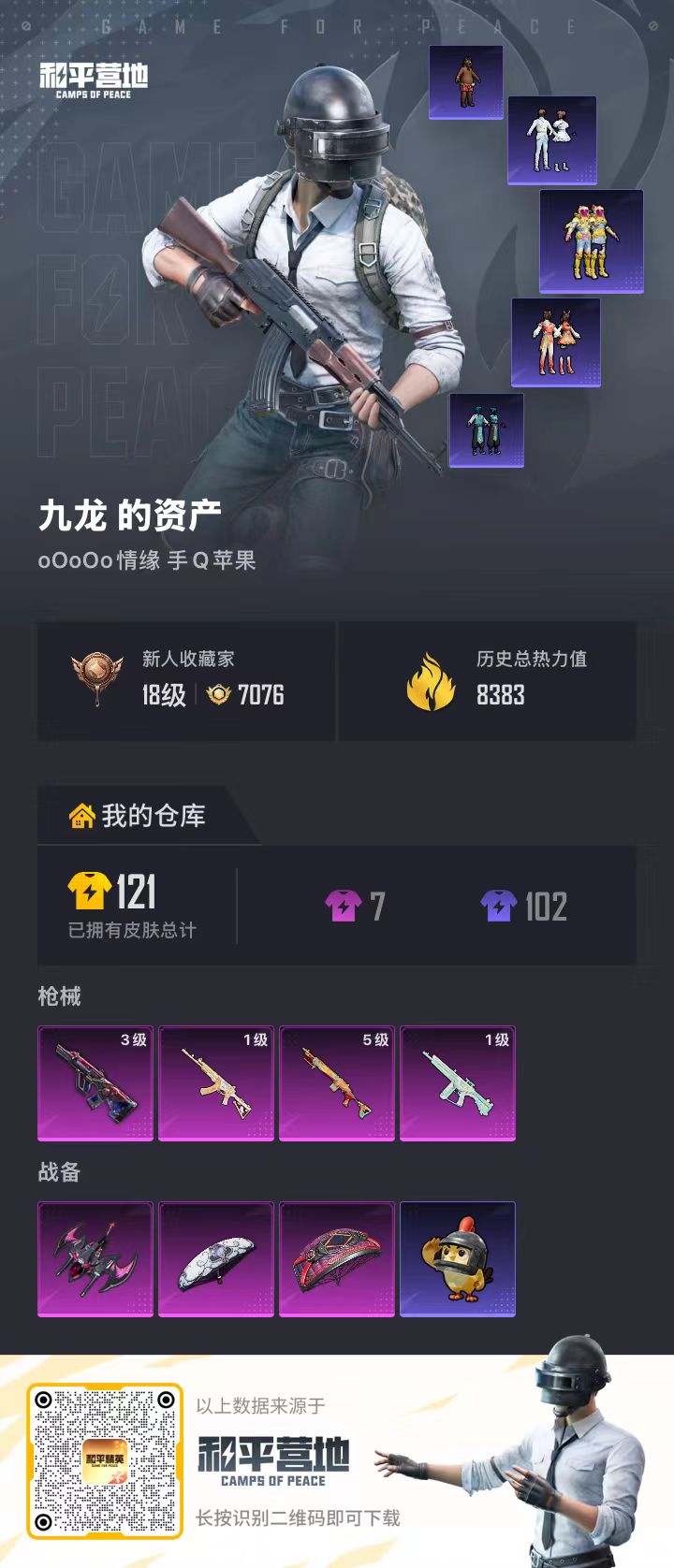 HPSJ4117132和平精英账号详情图2