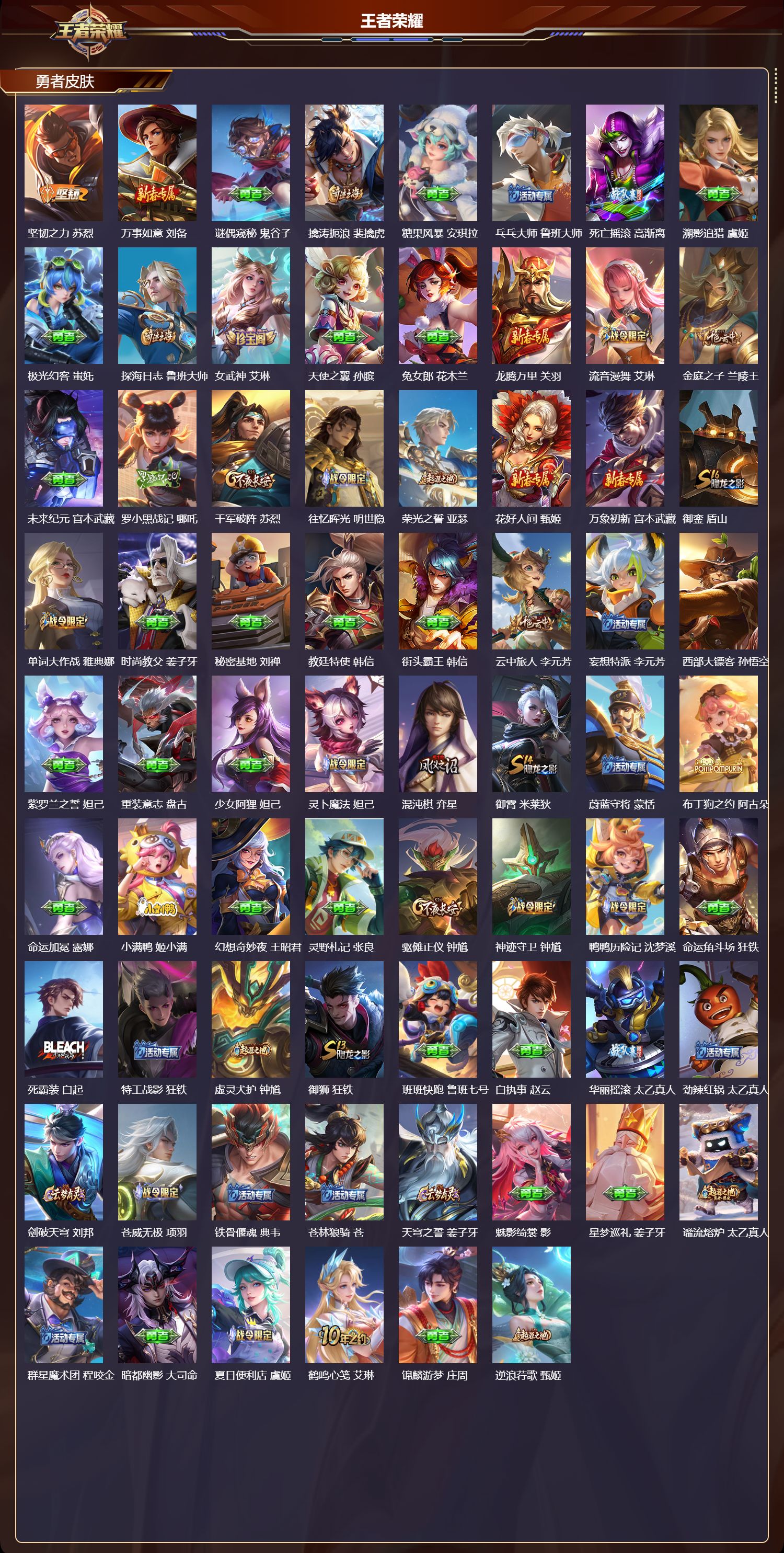 WZMK4215432王者荣耀账号详情图5