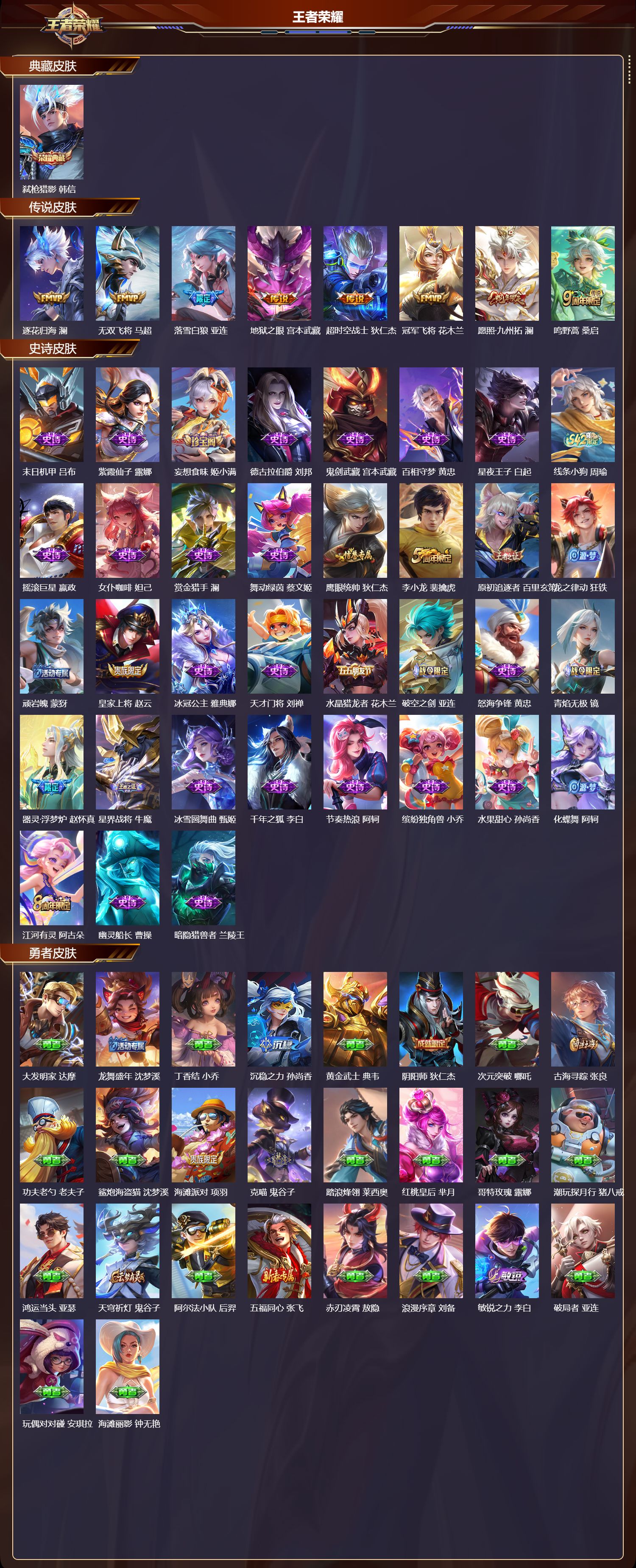 WZCMW4225760王者荣耀账号详情图6 WZCMW4225760王者荣耀账号详情图6