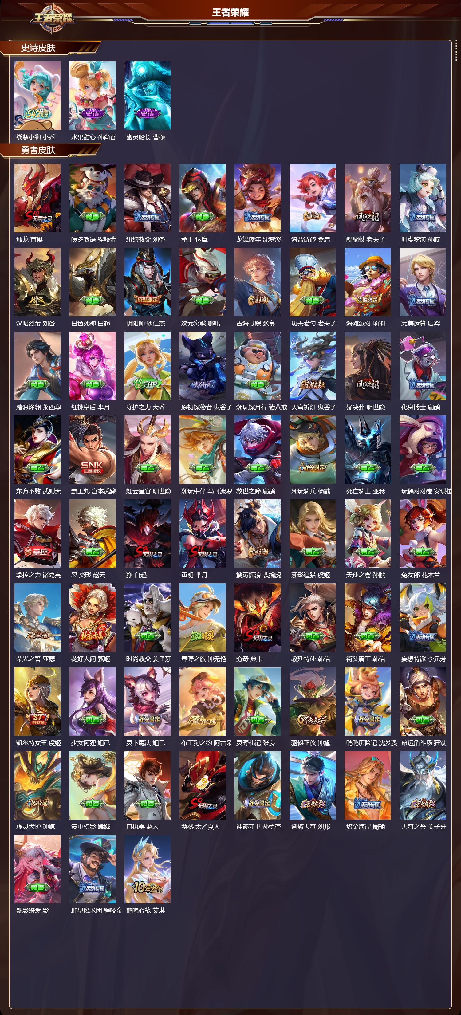 WZMK4215395王者荣耀账号详情图3