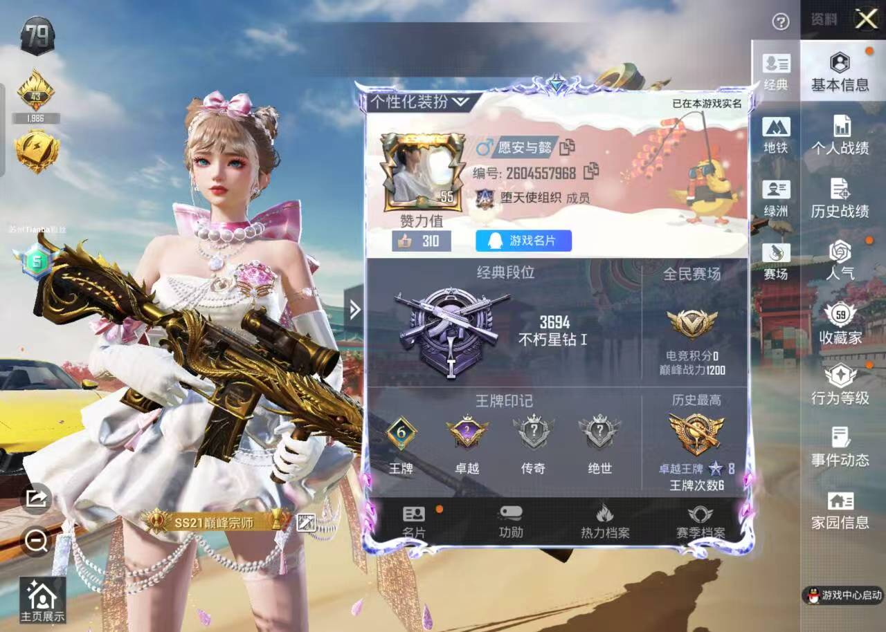 HPSJ4118068和平精英账号详情图3