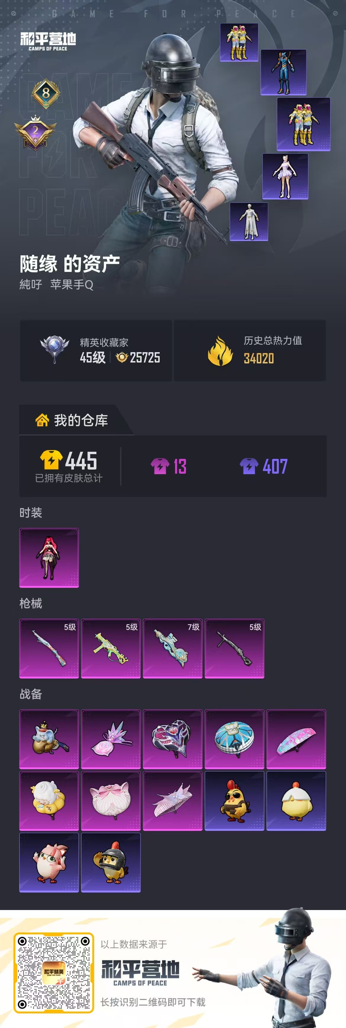 HPSJ4118061和平精英账号详情图2