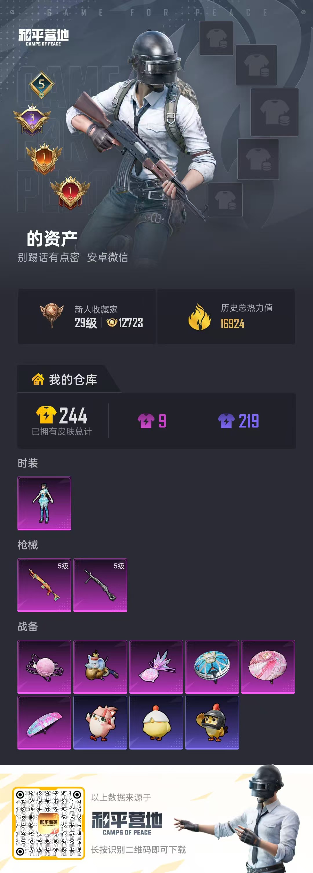 HPSJ4118067和平精英账号详情图2 HPSJ4118067和平精英账号详情图2