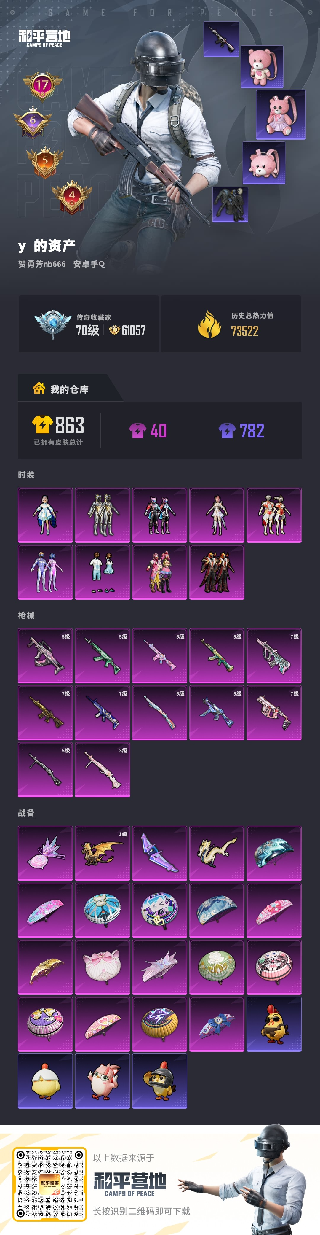 HPSJ4117951和平精英账号详情图2