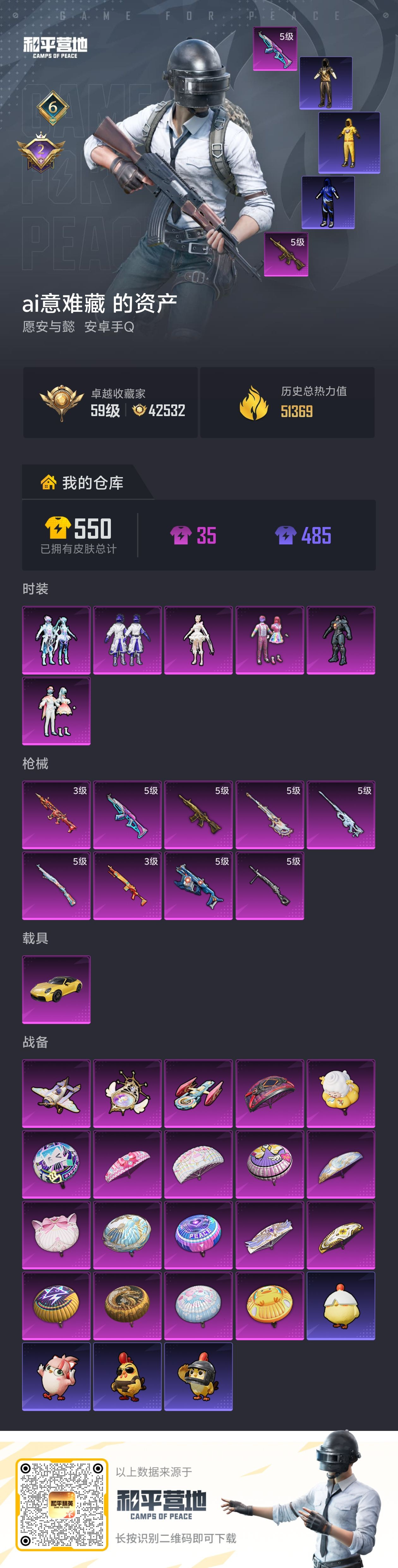 HPSJ4118068和平精英账号详情图2