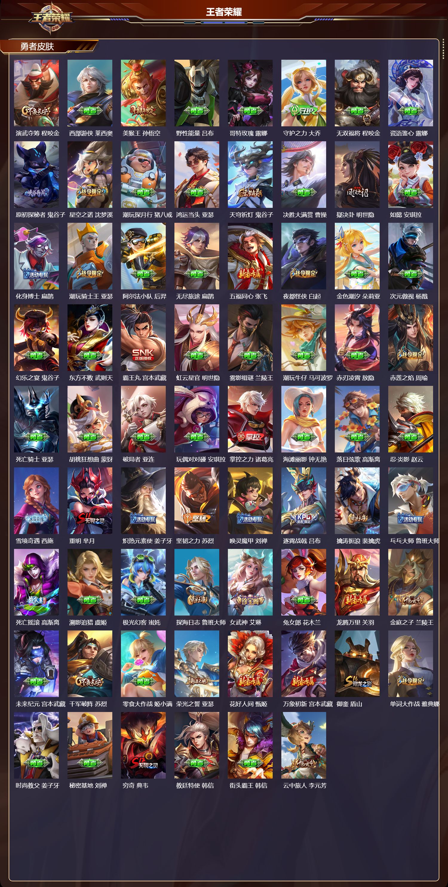 WZQM4215431王者荣耀账号详情图5