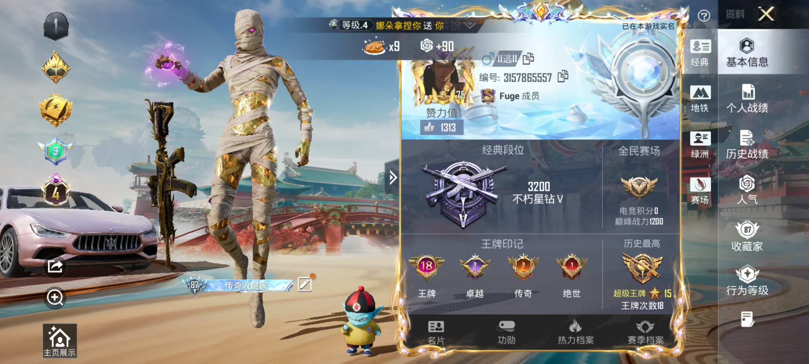 HPSJ4118006和平精英账号详情图3