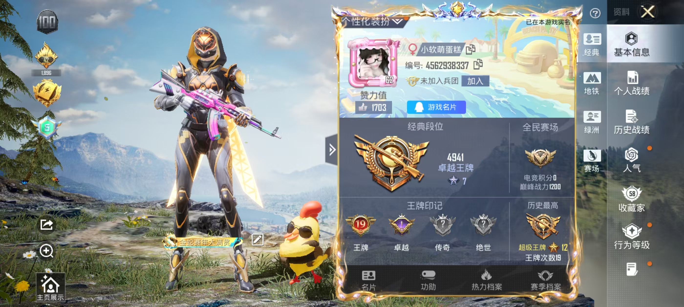 HPSJ4119827和平精英账号详情图3 HPSJ4119827和平精英账号详情图3