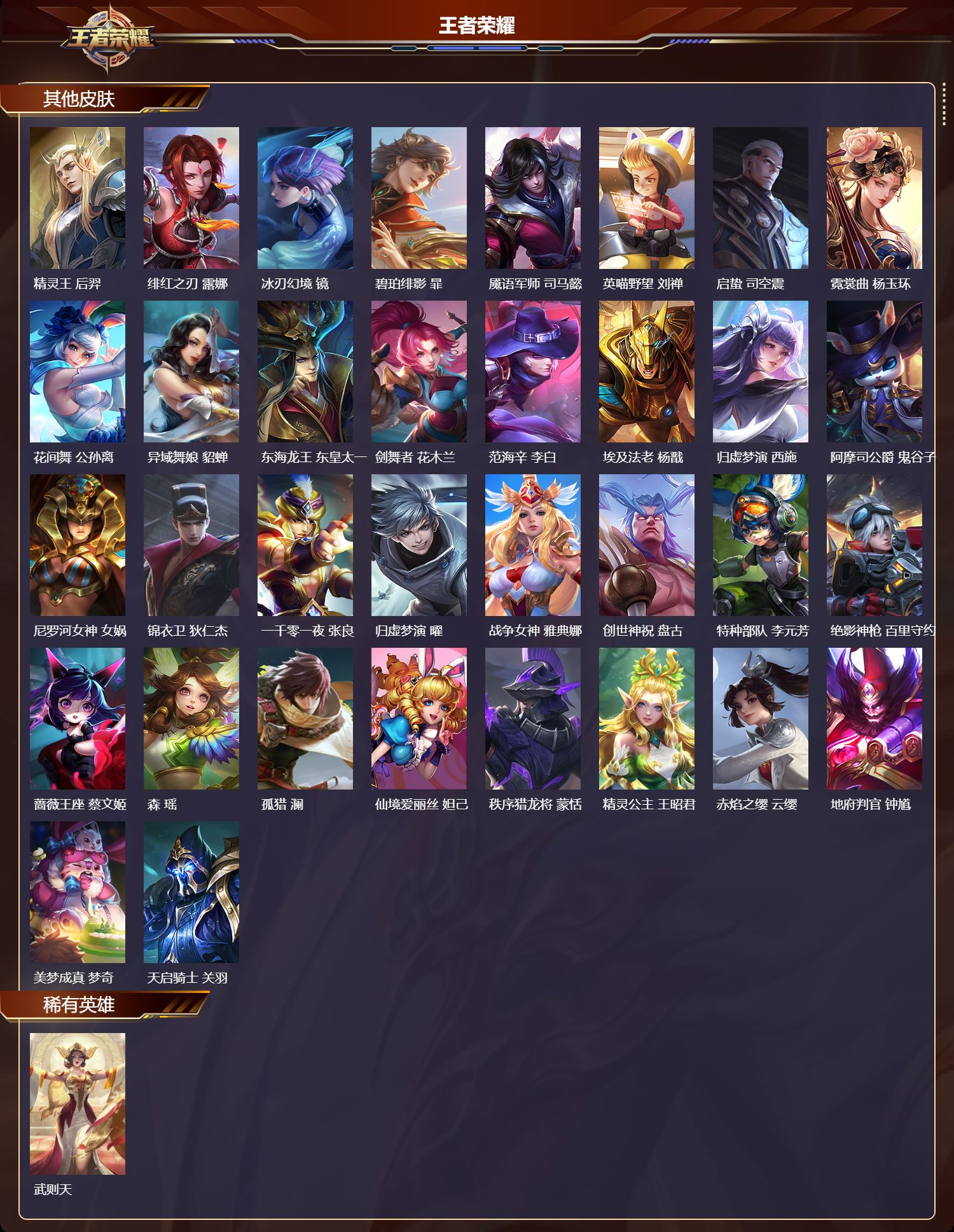 WZQM4217398王者荣耀账号详情图5