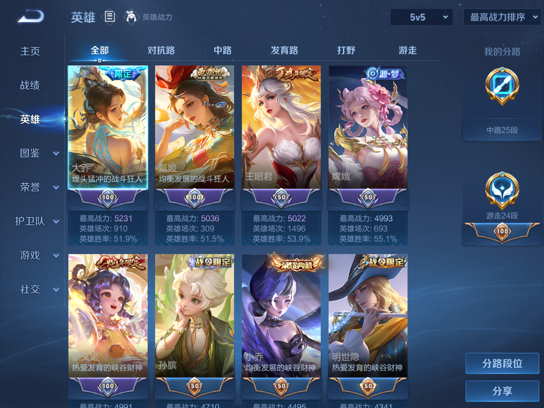 WZLX4225356王者荣耀账号详情图3