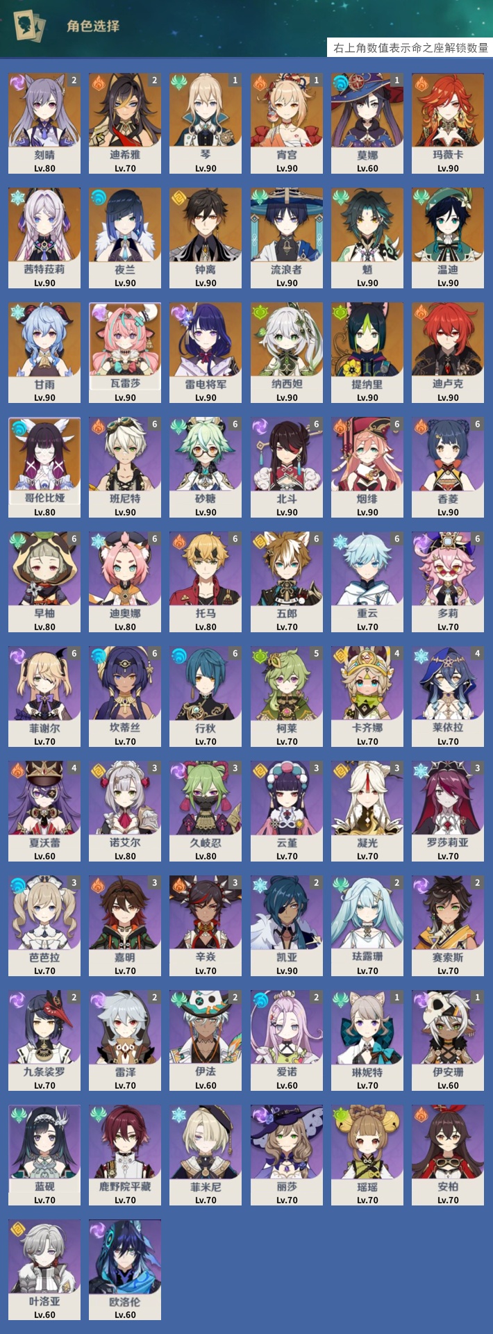 YSMK43316原神账号详情图3