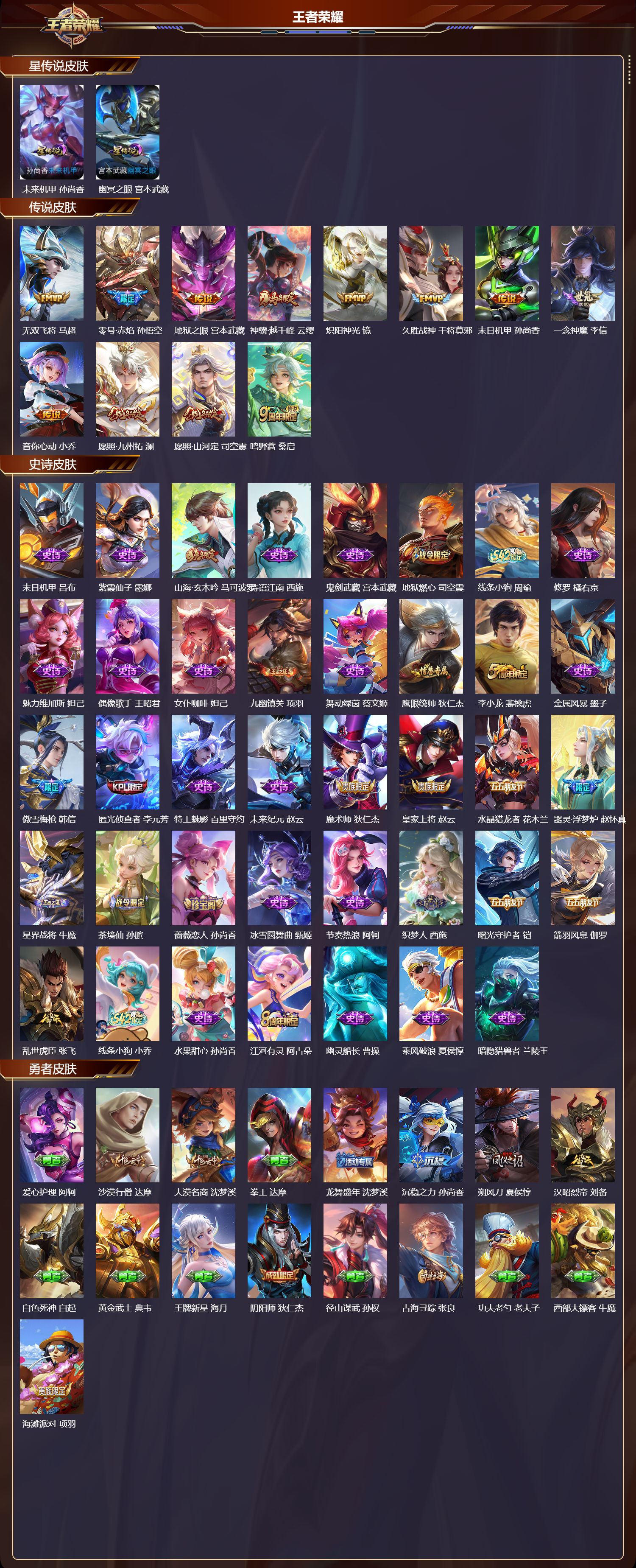 WZQM4217863王者荣耀账号详情图2