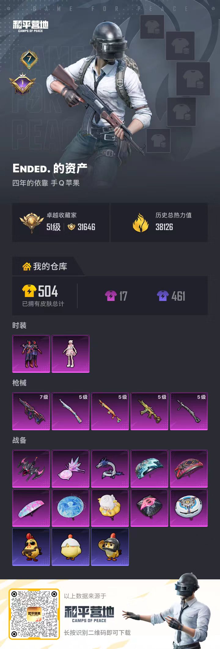 HPSJ4119323和平精英账号详情图2