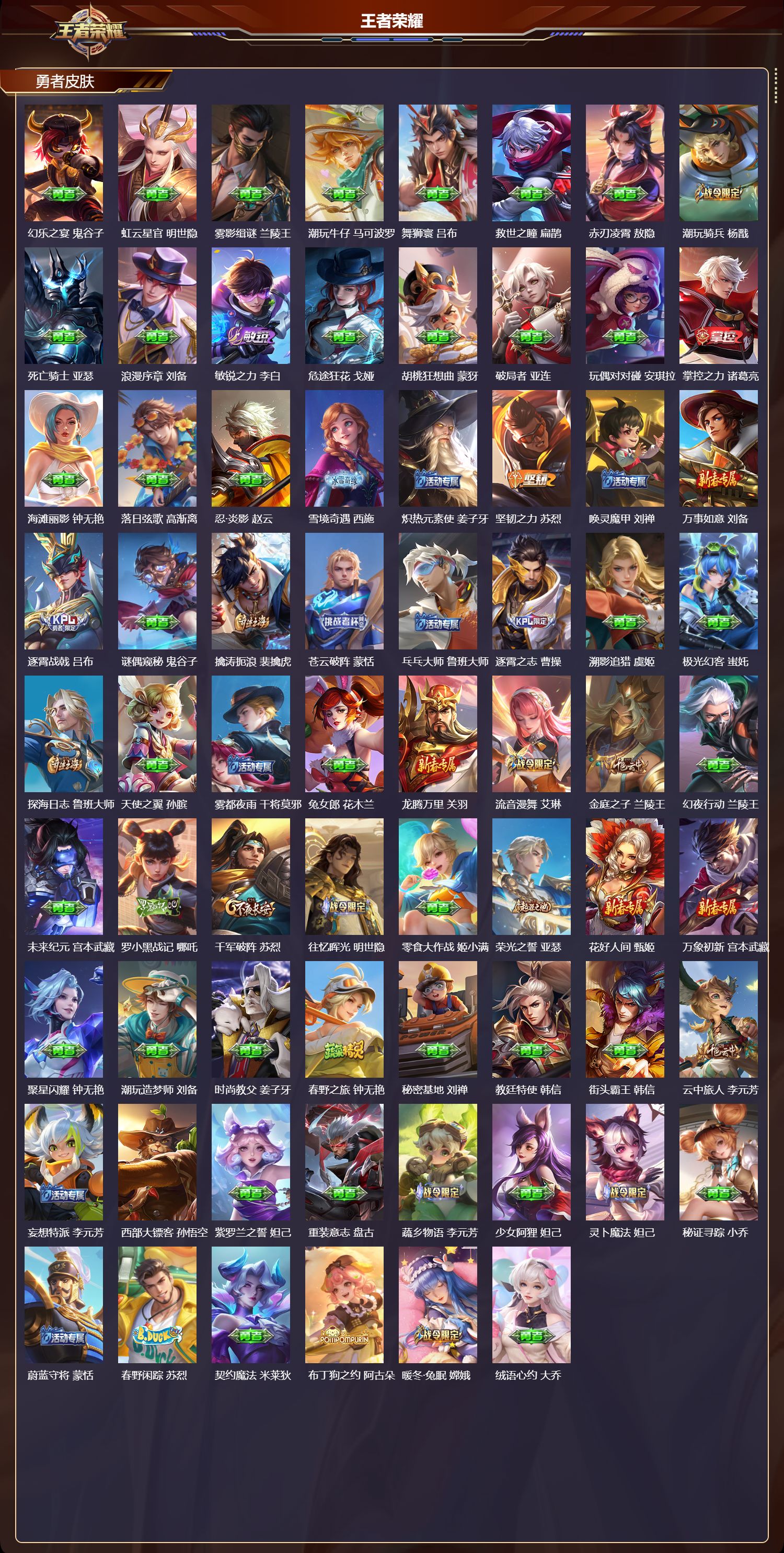 WZQM4217450王者荣耀账号详情图5