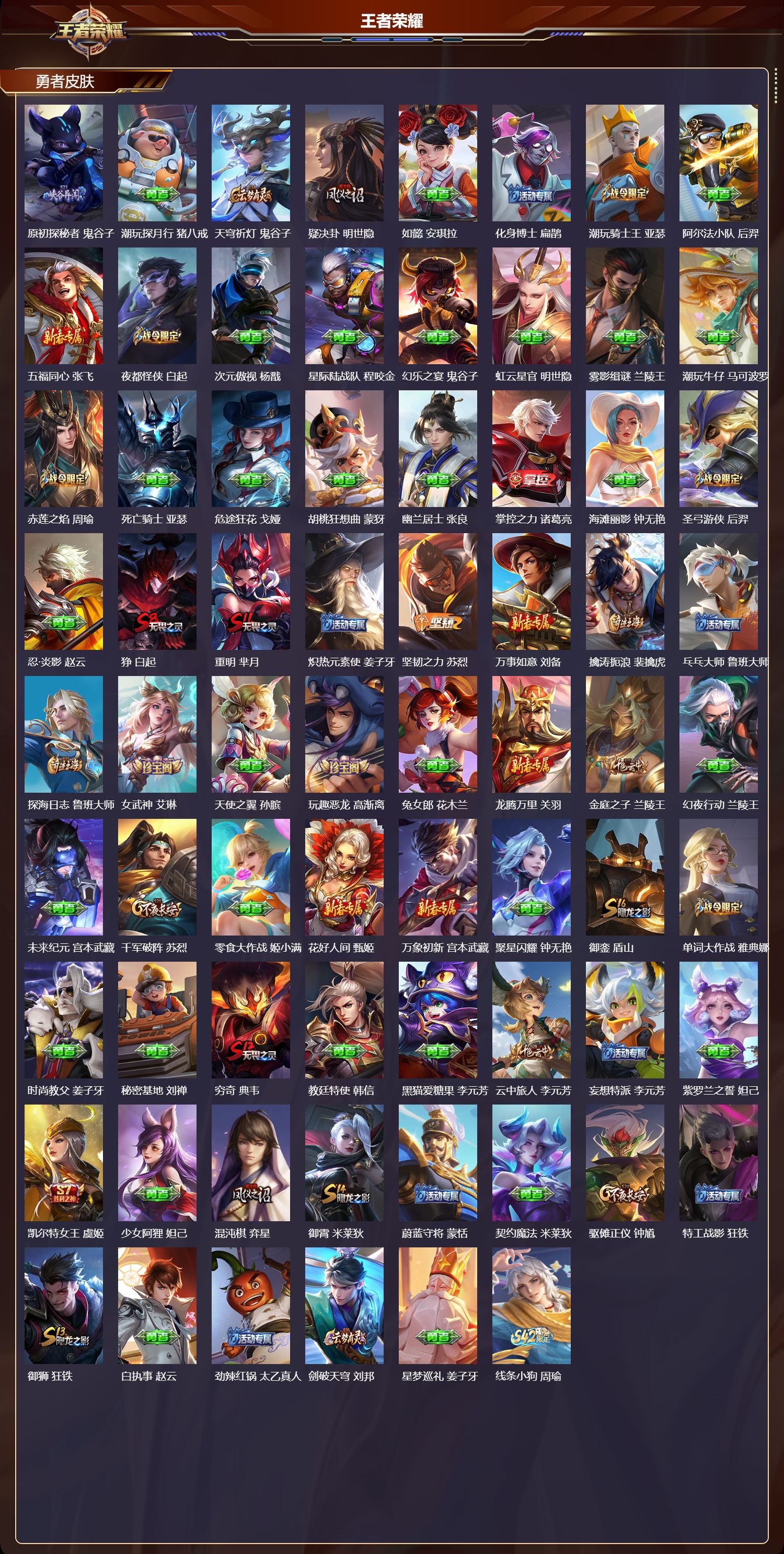 WZQM4217466王者荣耀账号详情图4