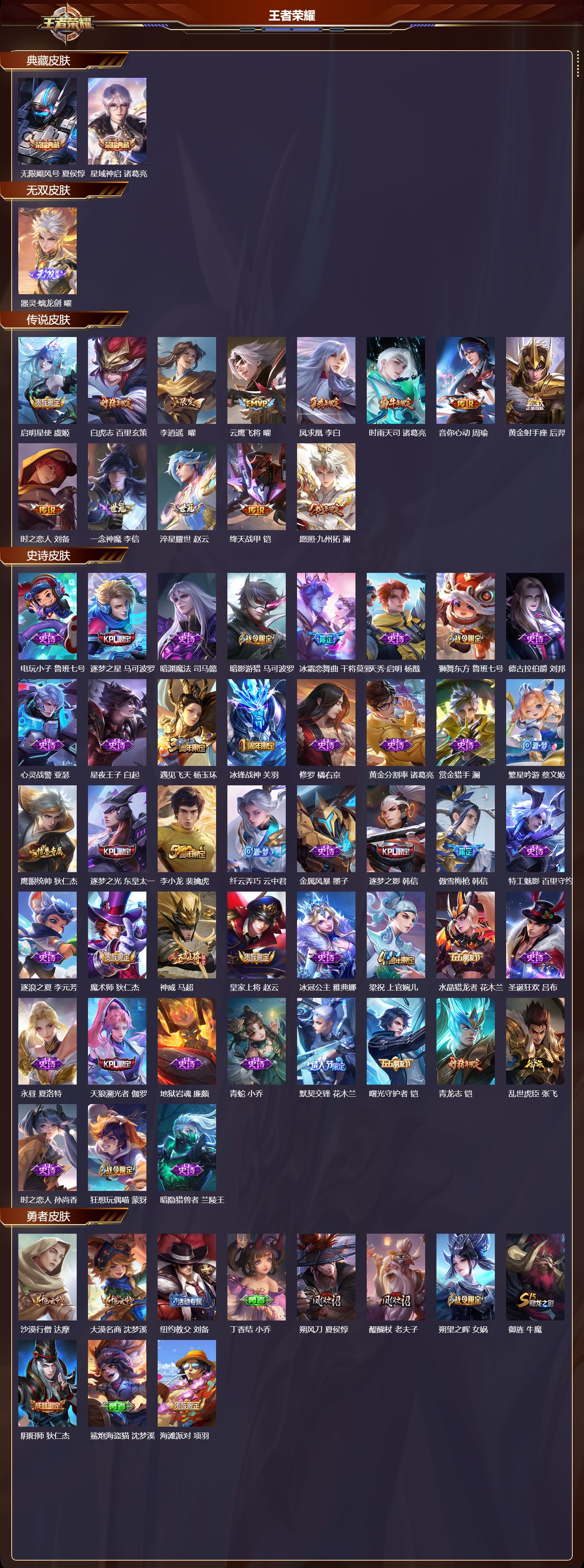 WZQM4217388王者荣耀账号详情图2