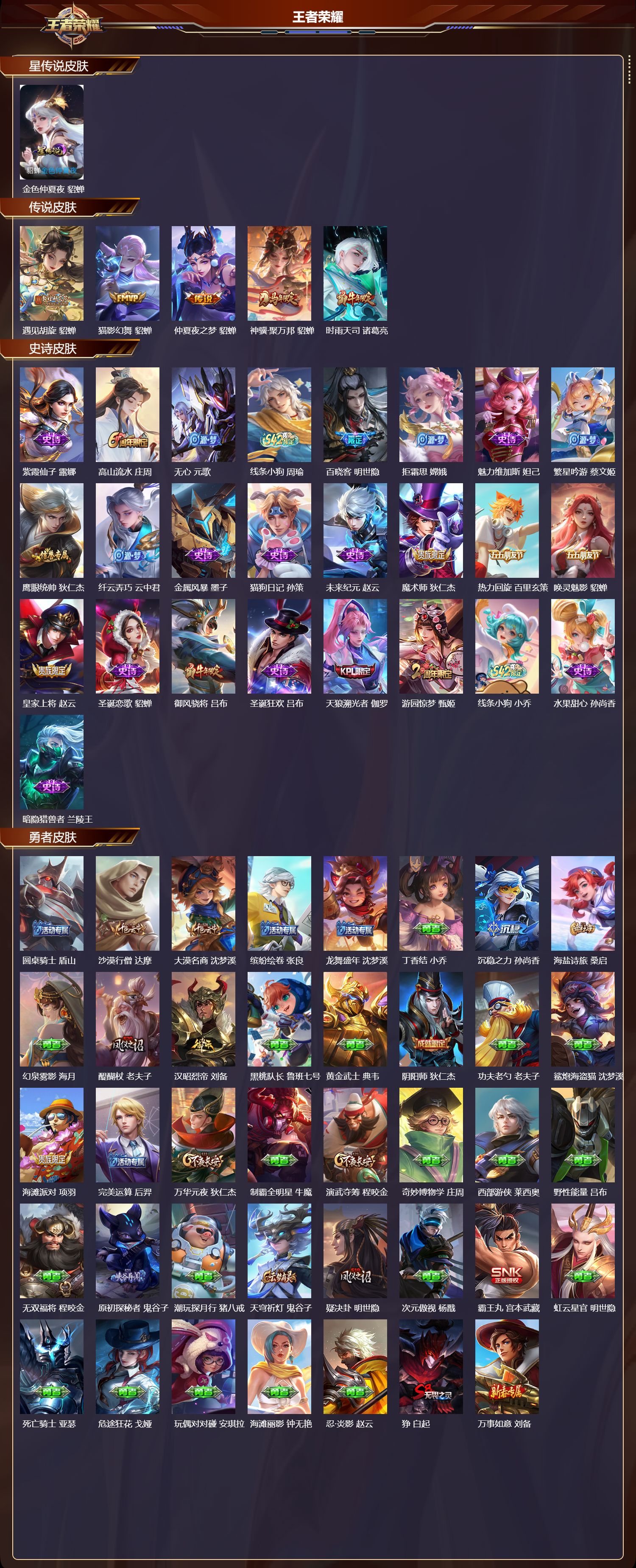 WZQM4217812王者荣耀账号详情图2 WZQM4217812王者荣耀账号详情图2