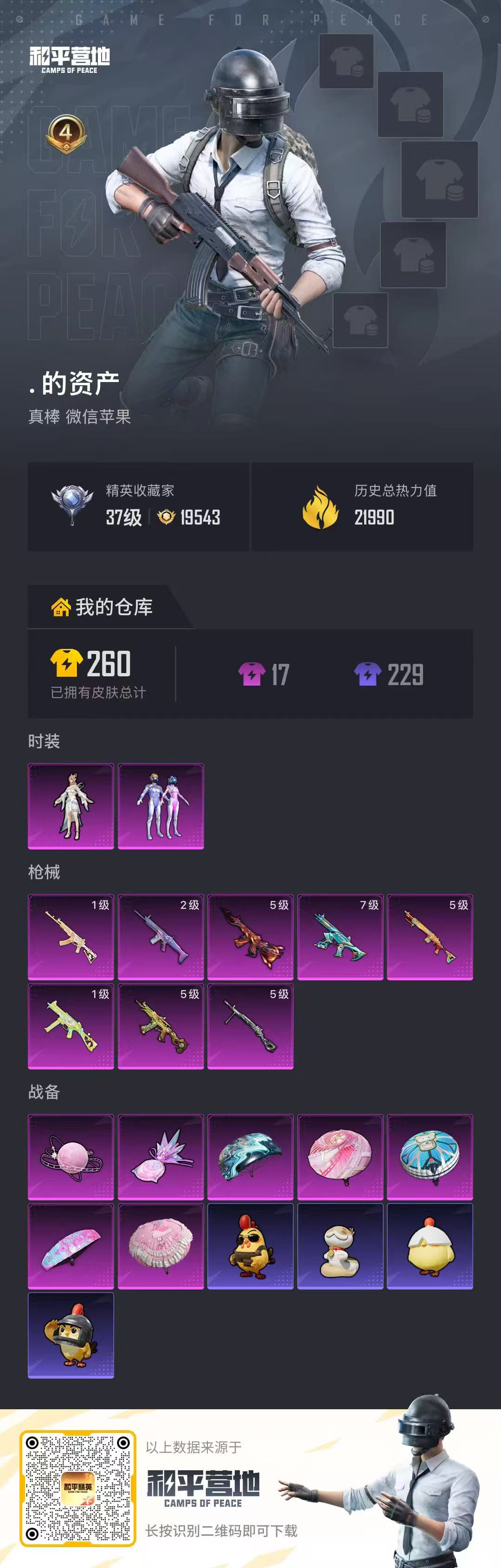 HPSJ4121193和平精英账号详情图2