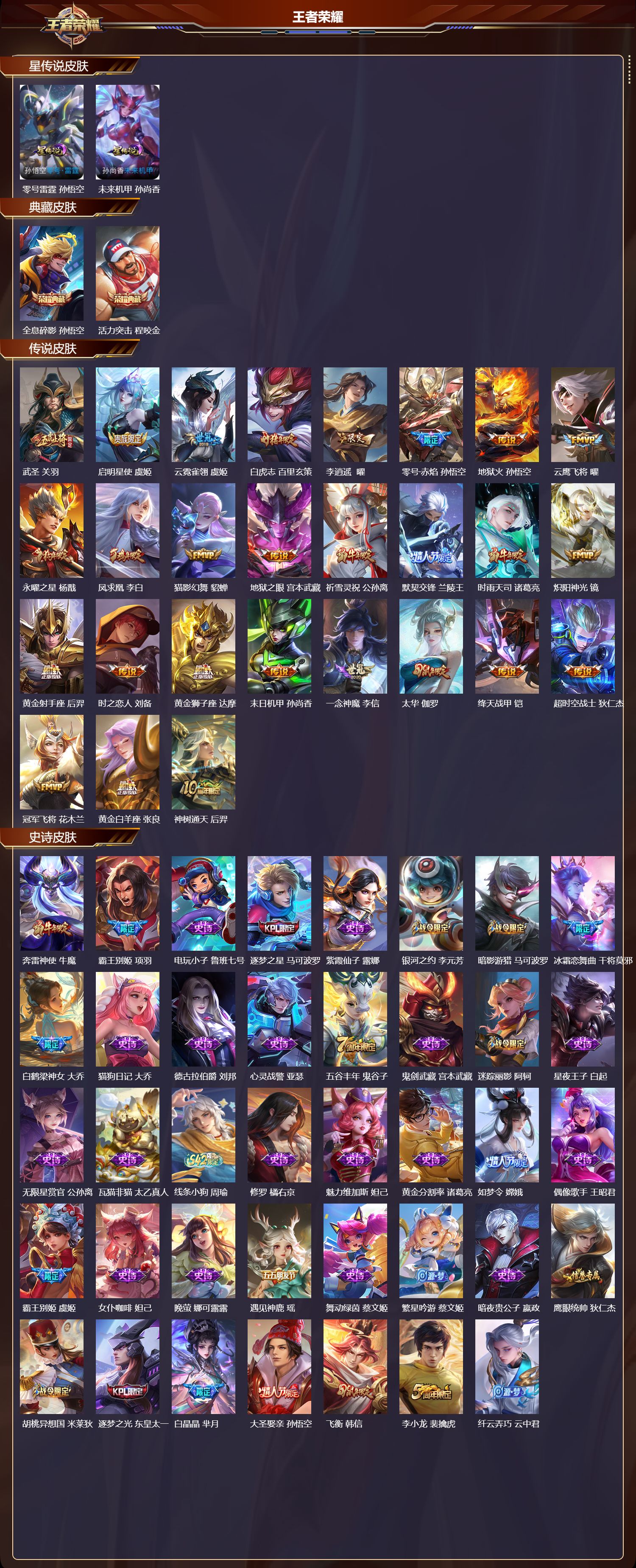 WZQM4220381王者荣耀账号详情图2