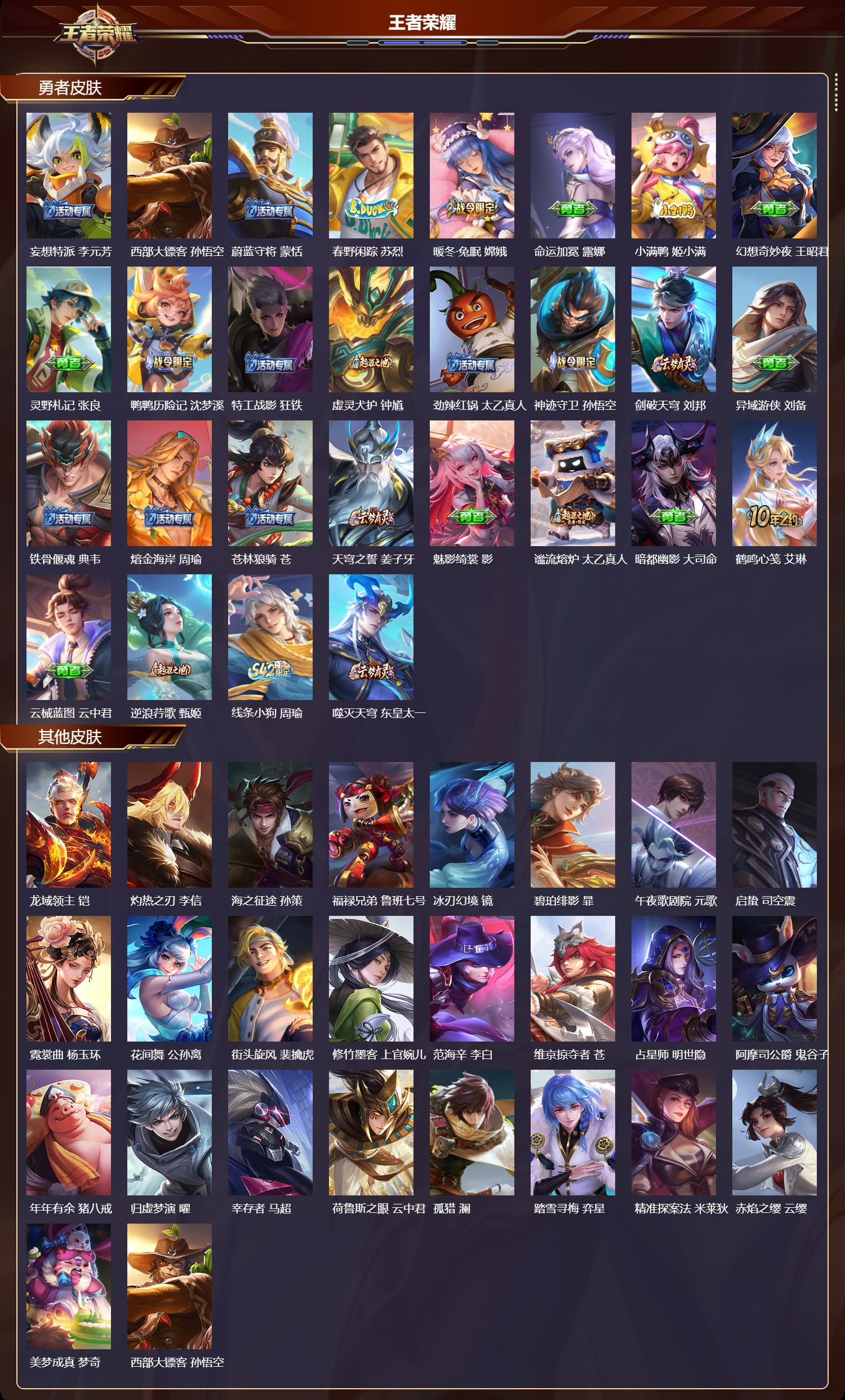 WZQM4220674王者荣耀账号详情图4