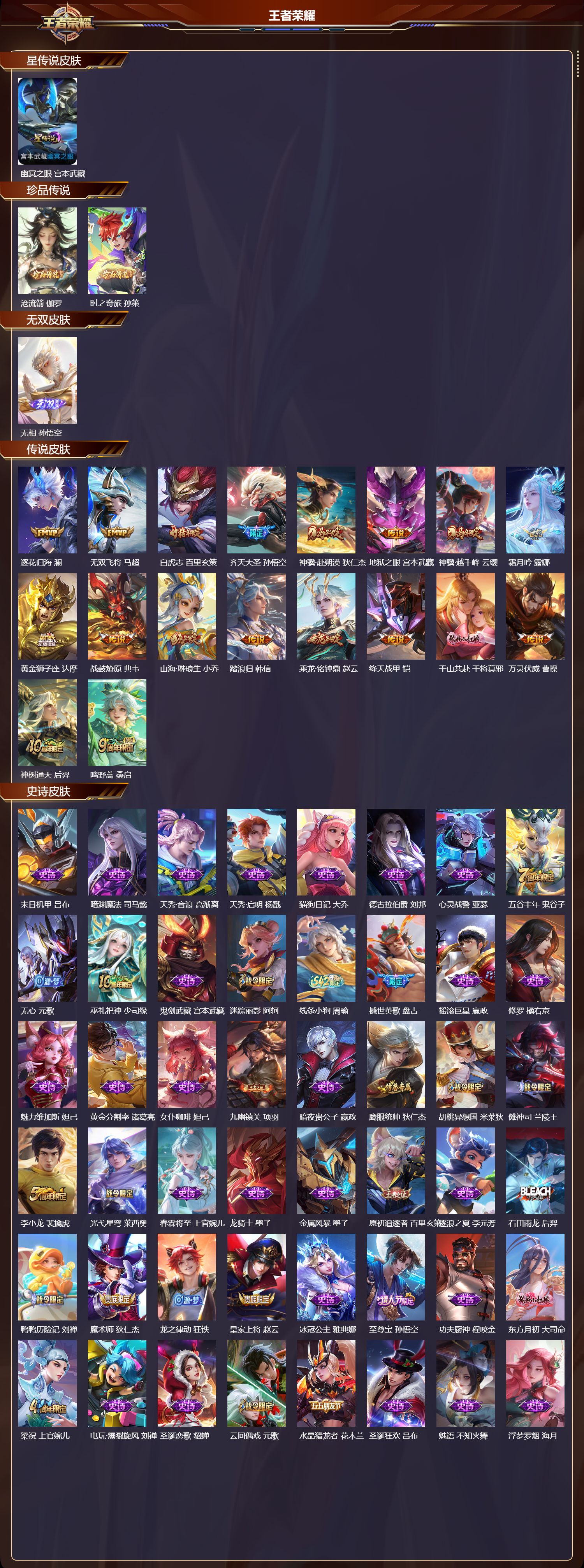 WZQM4220813王者荣耀账号详情图2