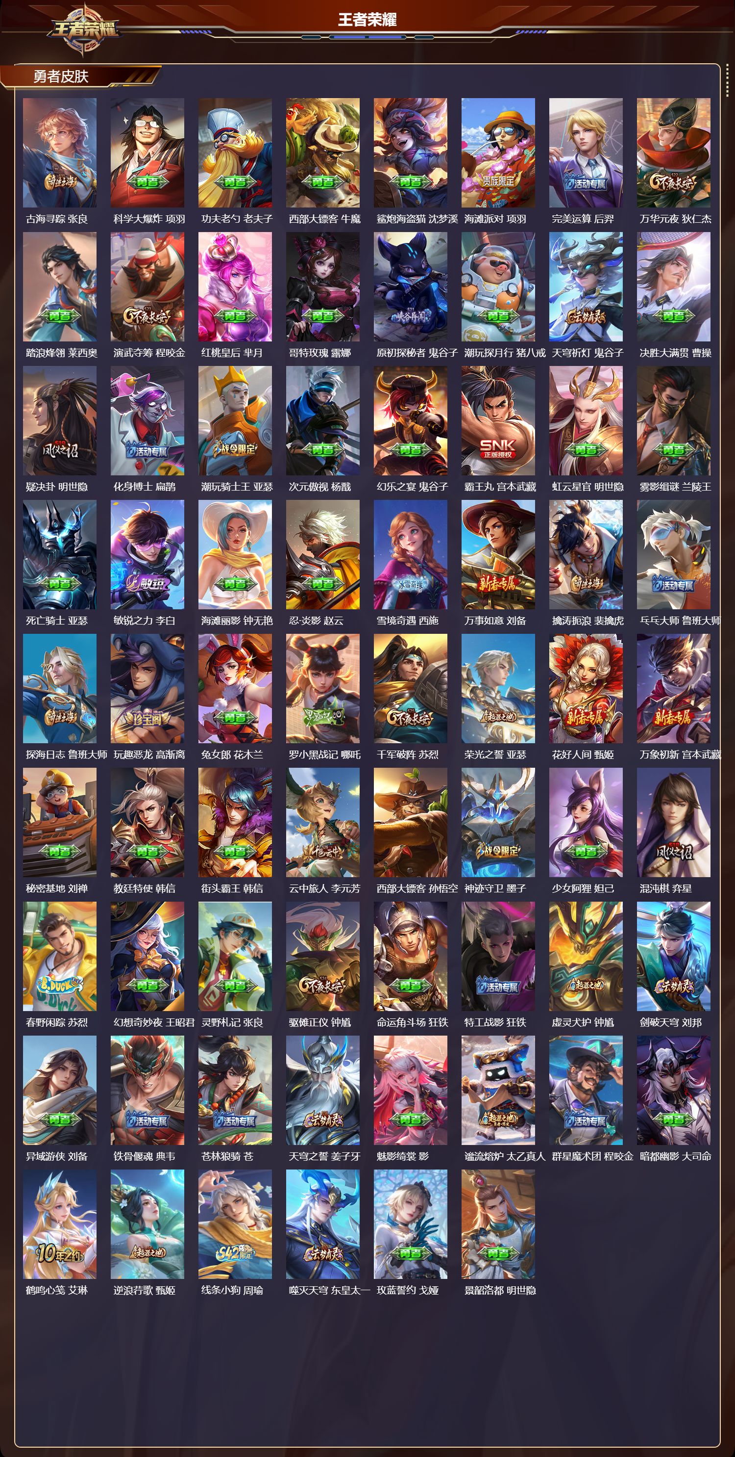 WZQM4220819王者荣耀账号详情图3