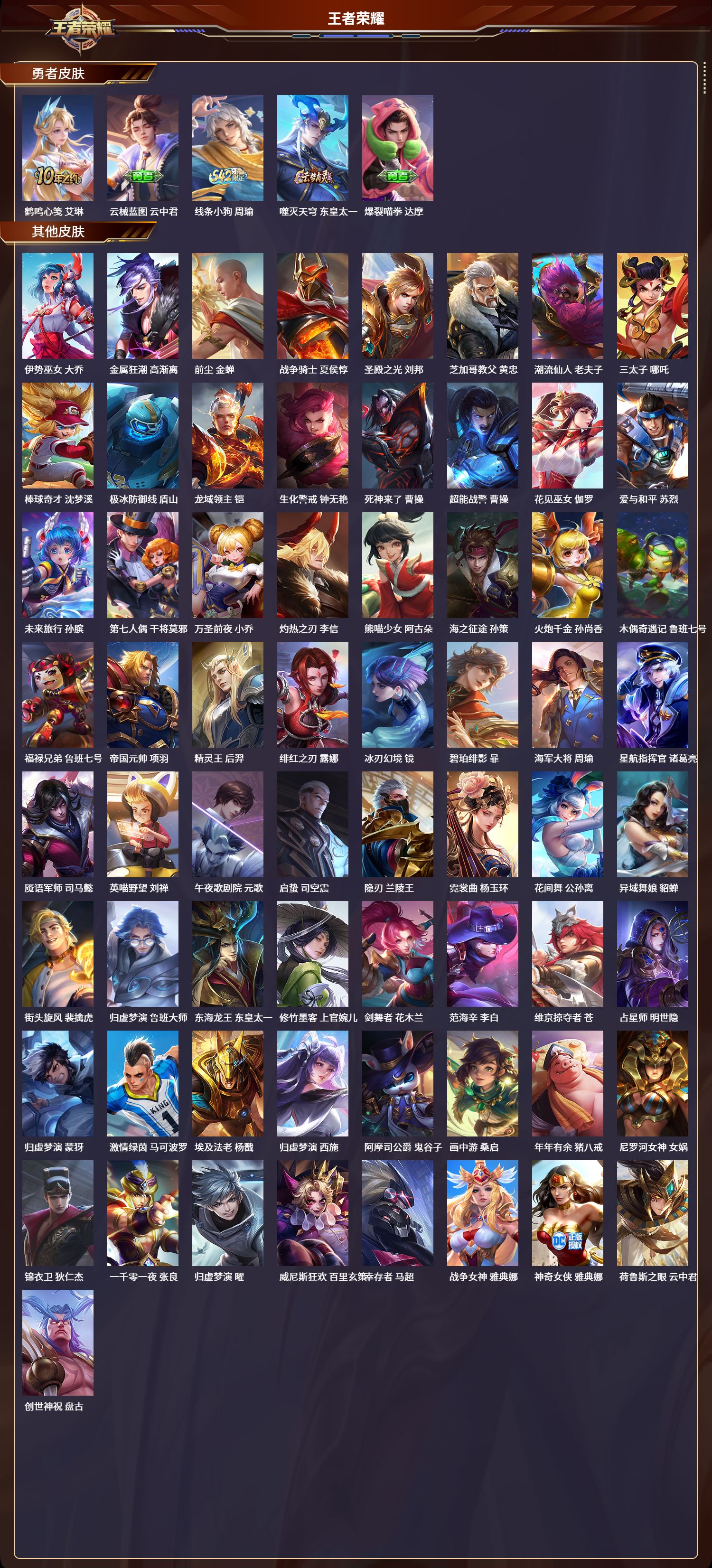 WZLX4225856王者荣耀账号详情图5