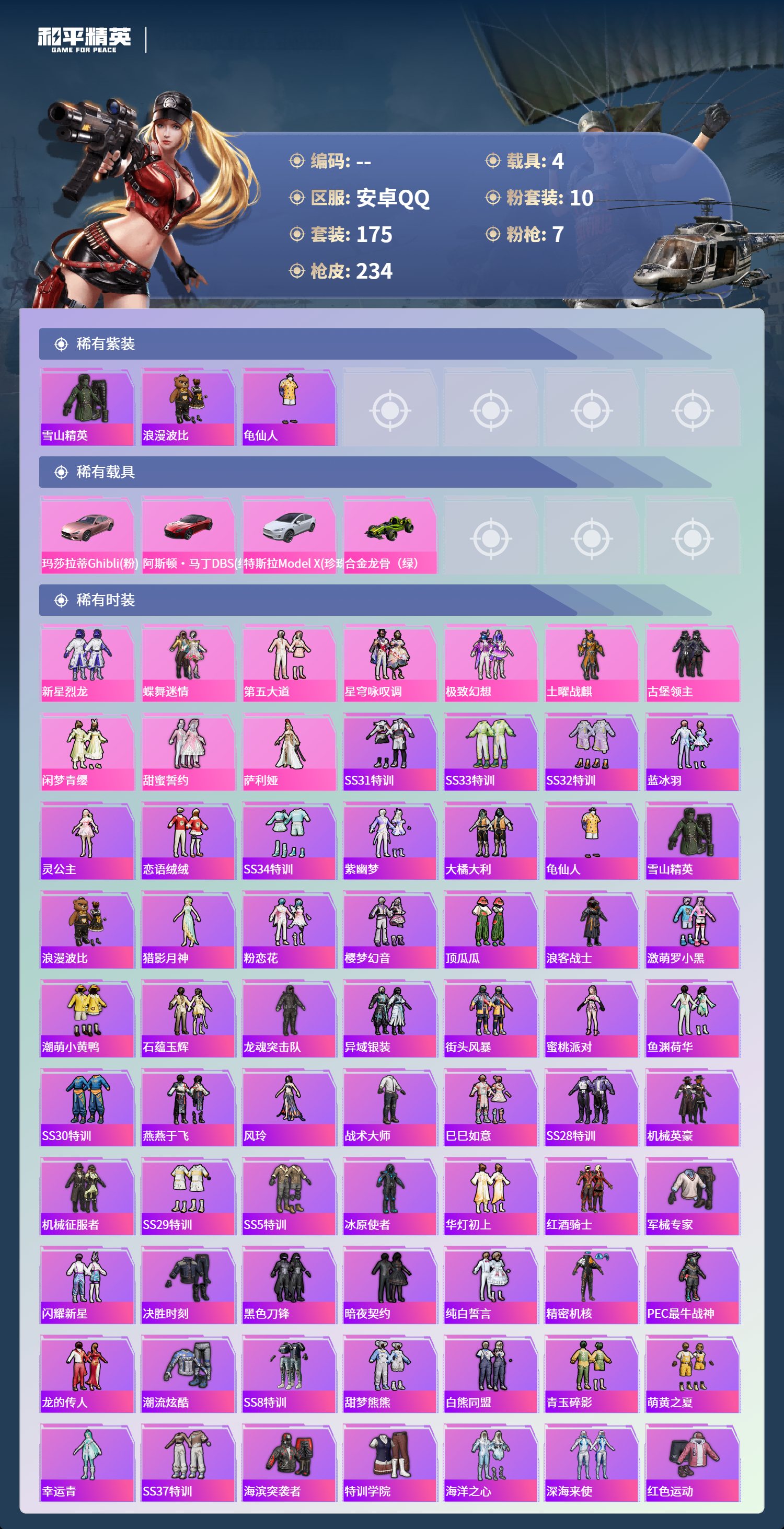 HPCMW4126833和平精英账号详情图2 HPCMW4126833和平精英账号详情图2