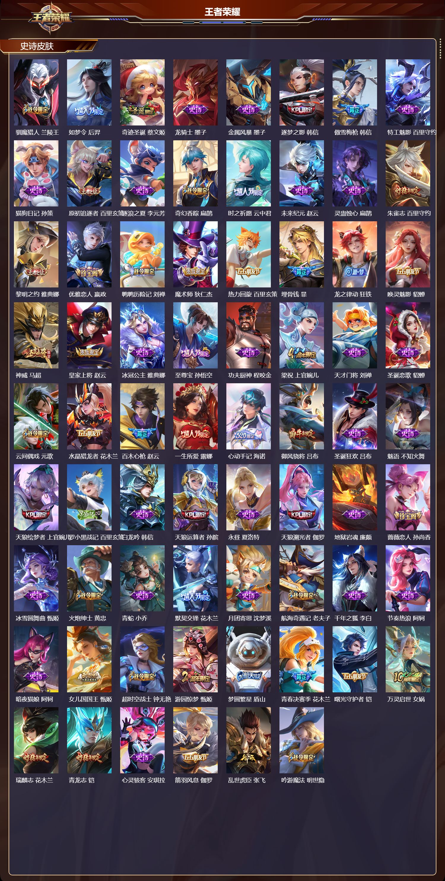 WZQM4220806王者荣耀账号详情图4