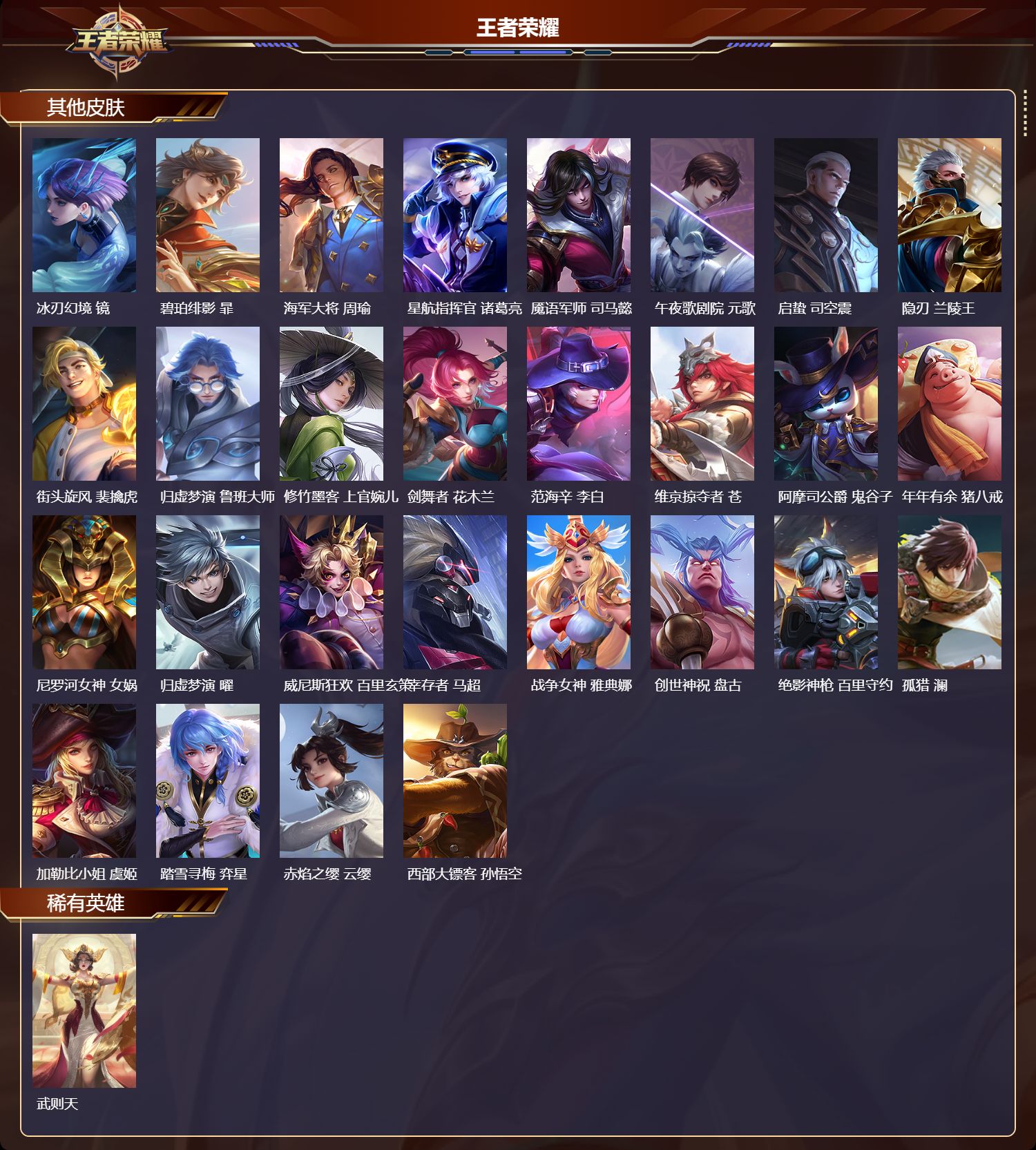 WZQM4220704王者荣耀账号详情图5