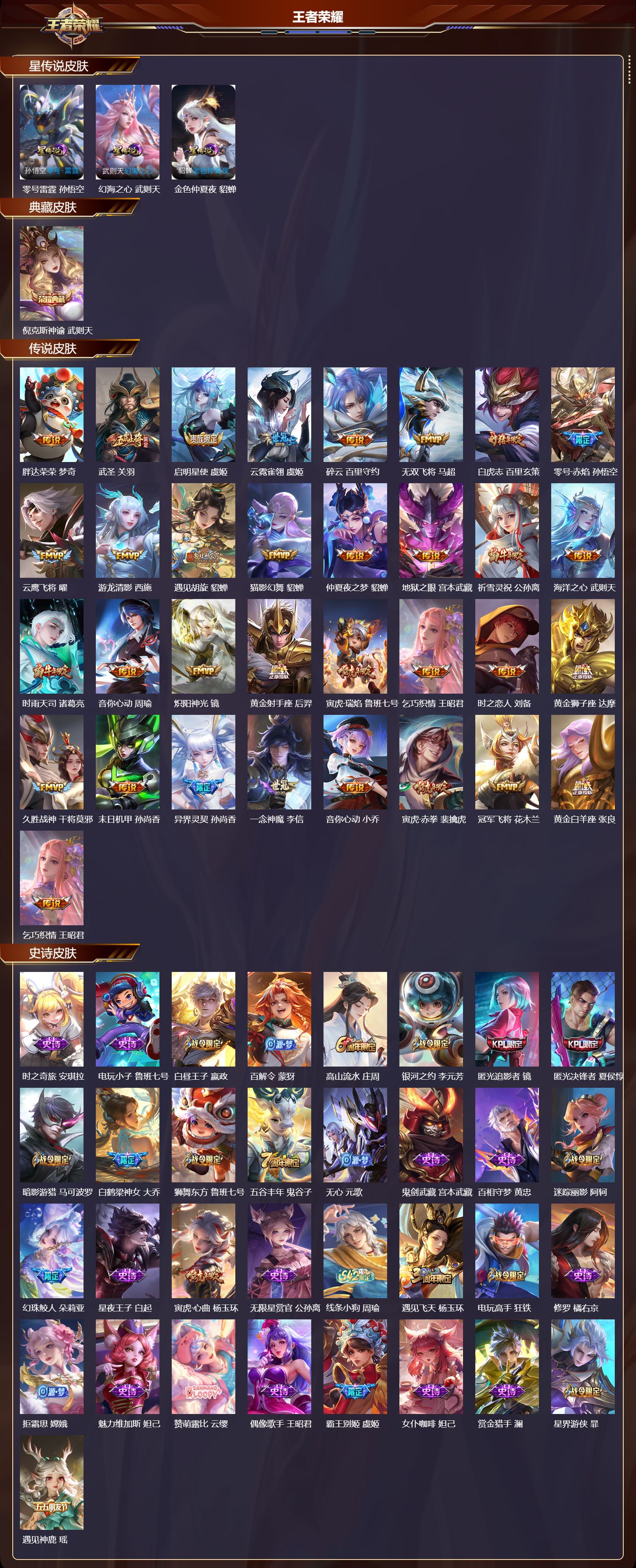 WZQM4220411王者荣耀账号详情图2