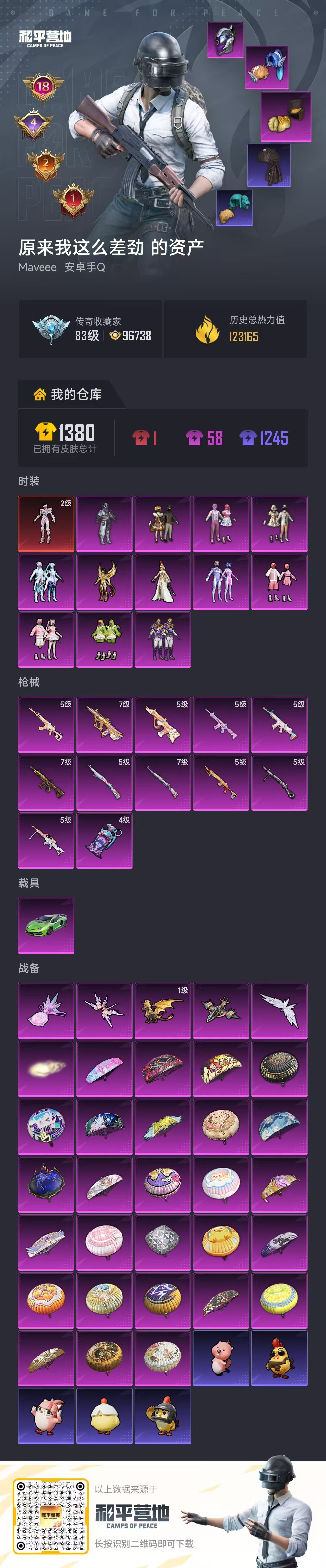 HPSJ4121272和平精英账号详情图2