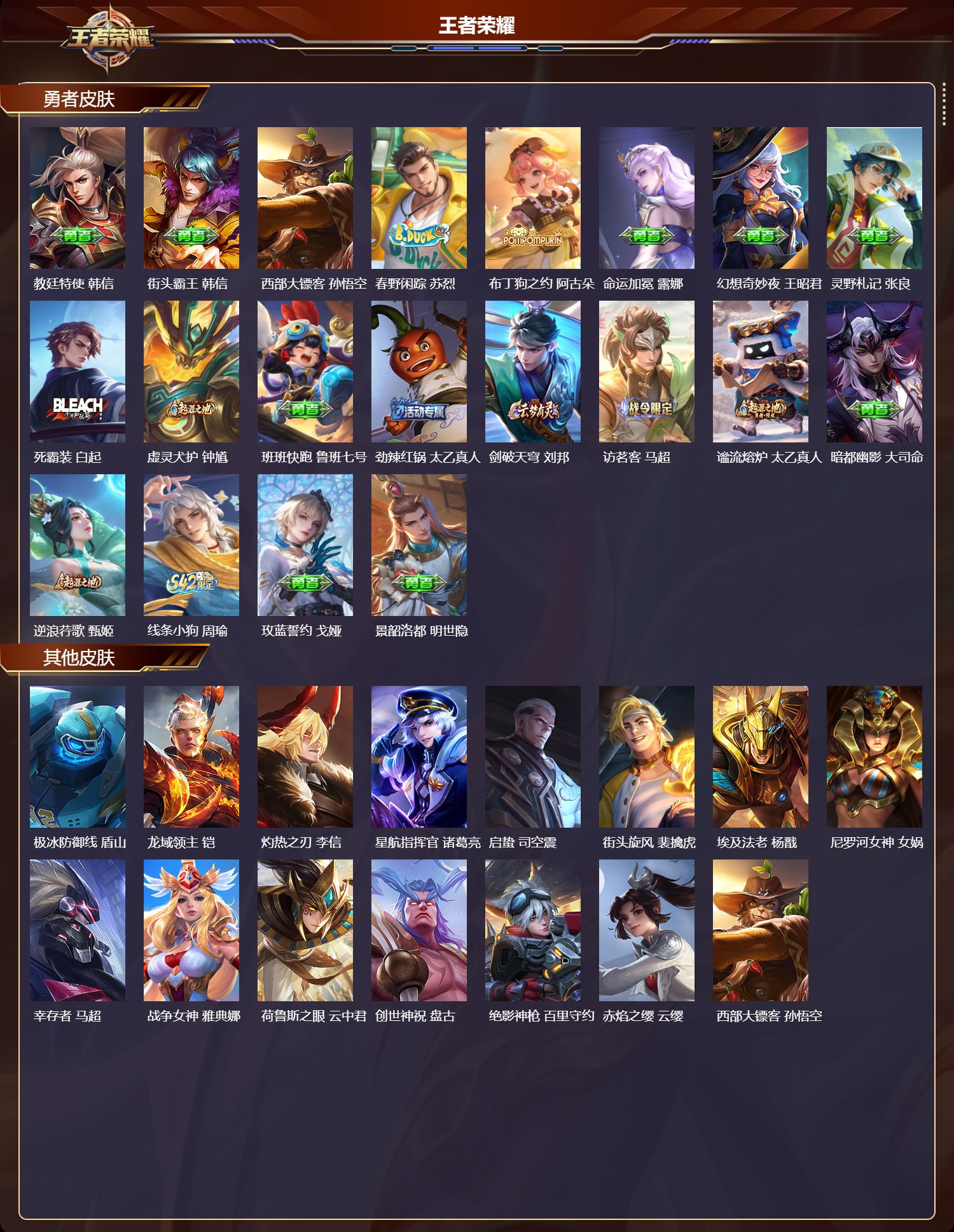 WZQM4224614王者荣耀账号详情图3