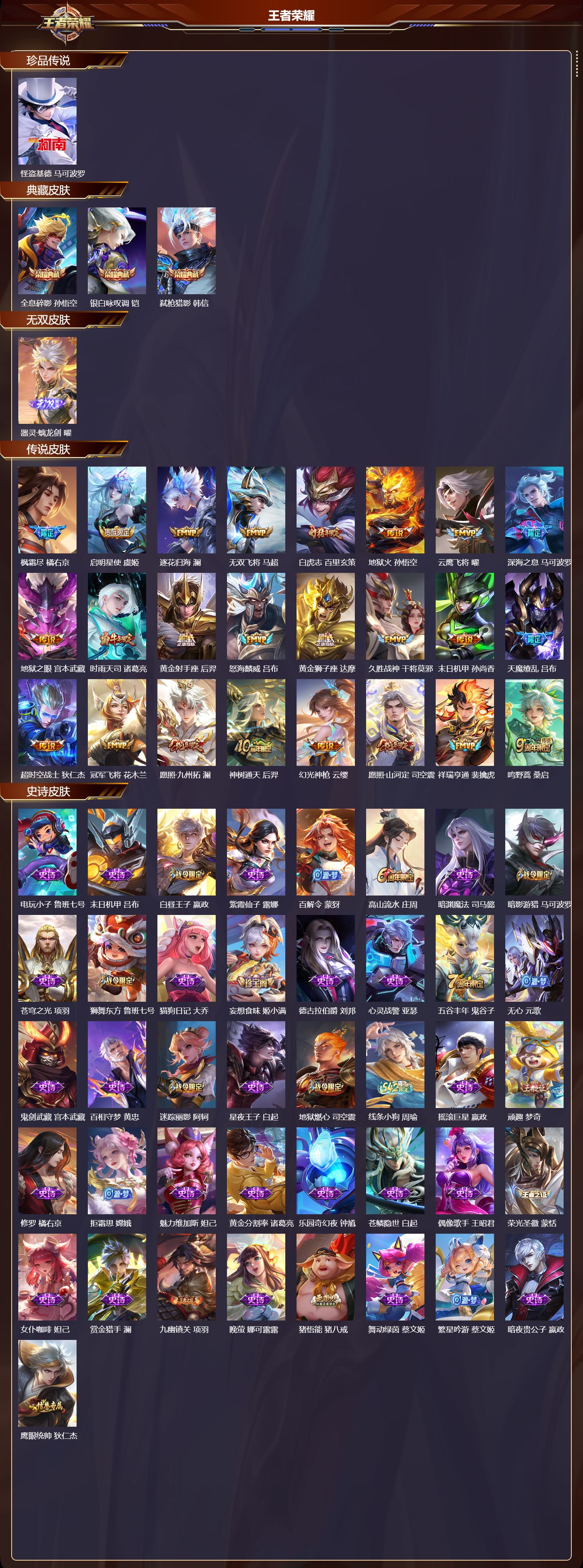 WZCMW4230858王者荣耀账号详情图8