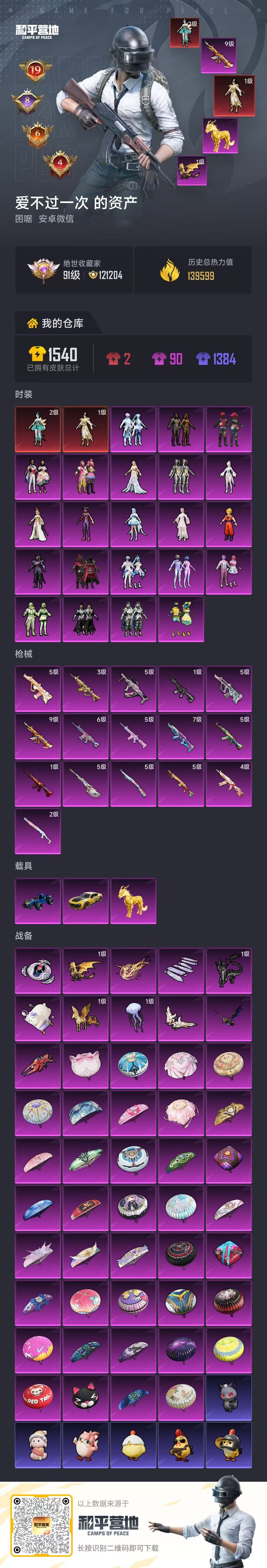 HPSJ4122883和平精英账号详情图2