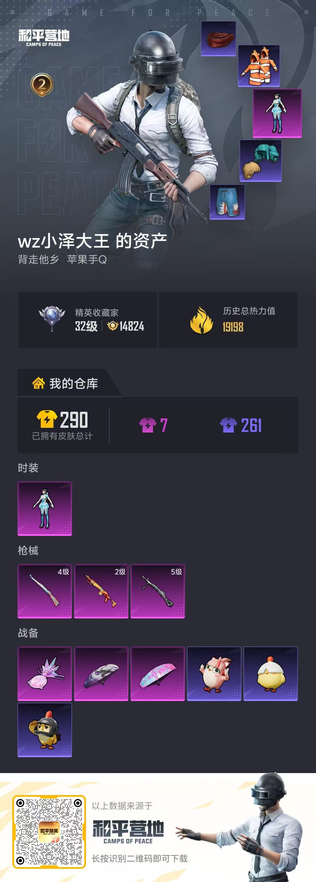 HPSJ4123137和平精英账号详情图2