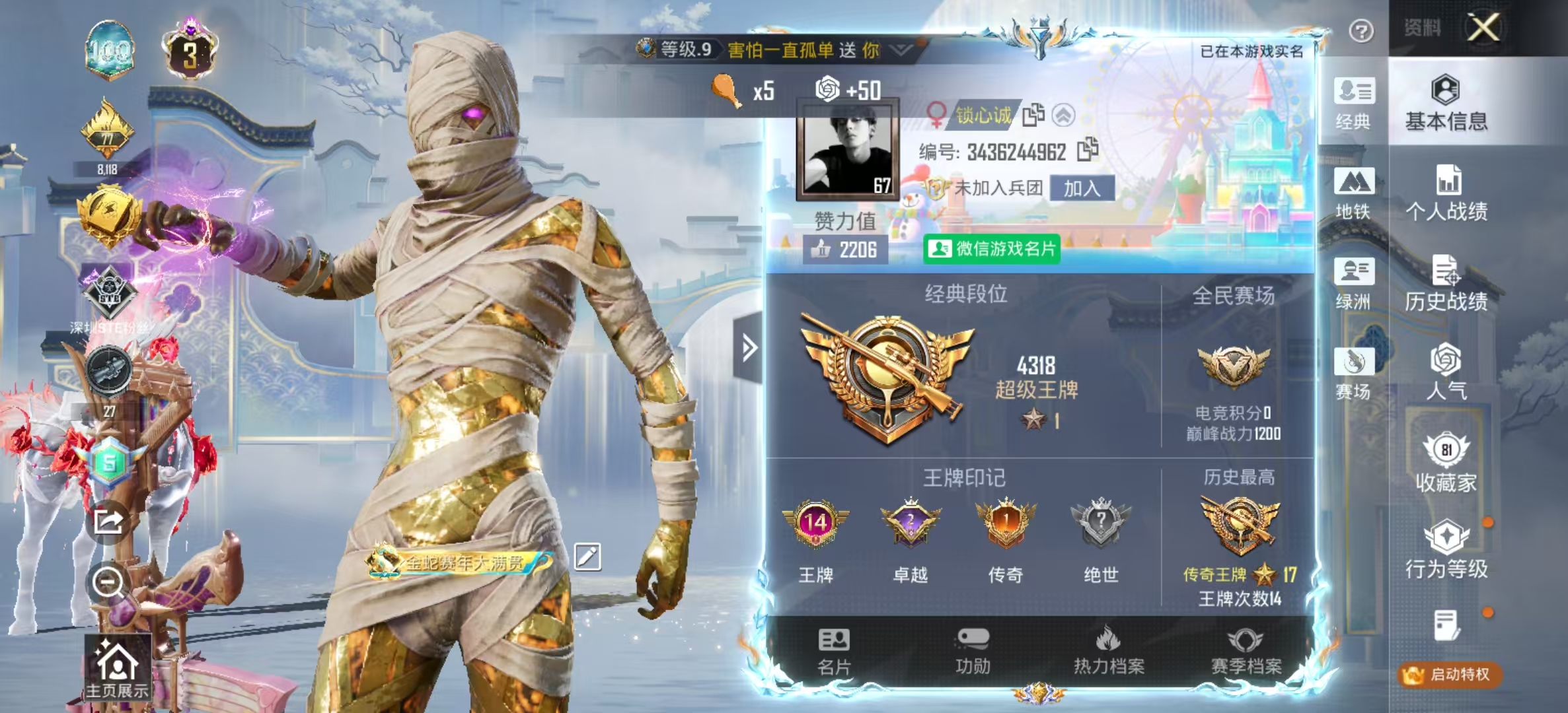 HPCMW4127667和平精英账号详情图3