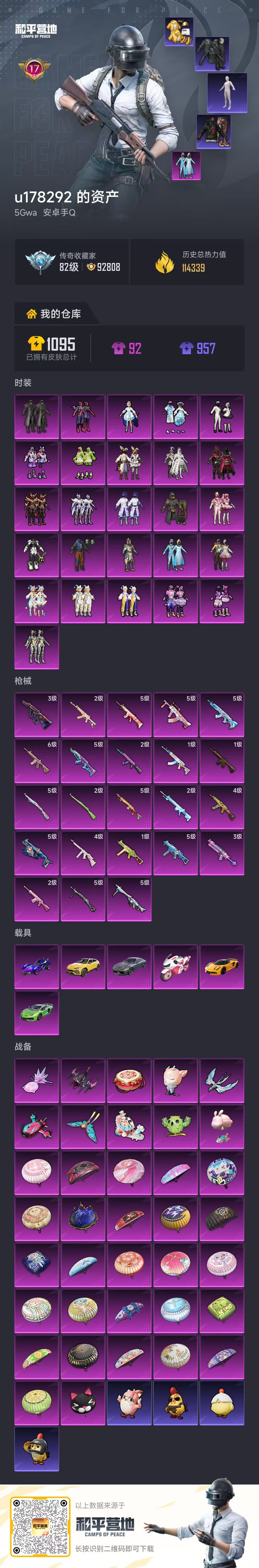 HPSJ4122761和平精英账号详情图2