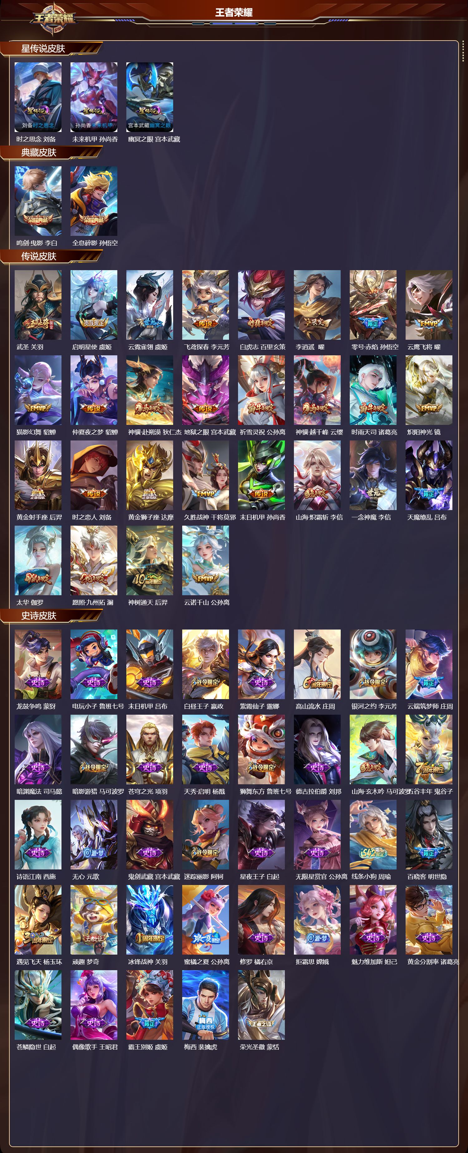 WZQM4224174王者荣耀账号详情图2