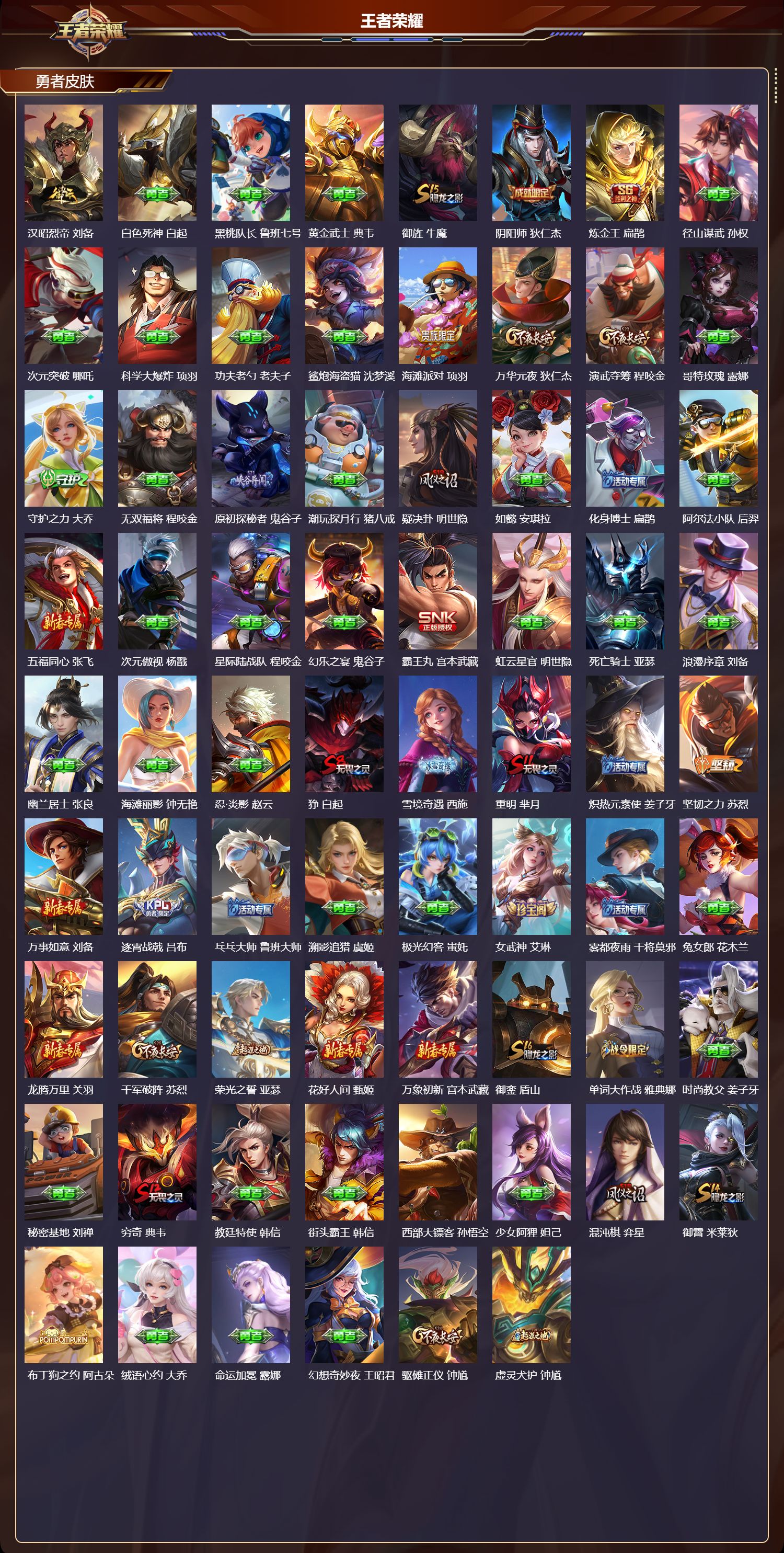 WZLX4227567王者荣耀账号详情图4 WZLX4227567王者荣耀账号详情图4