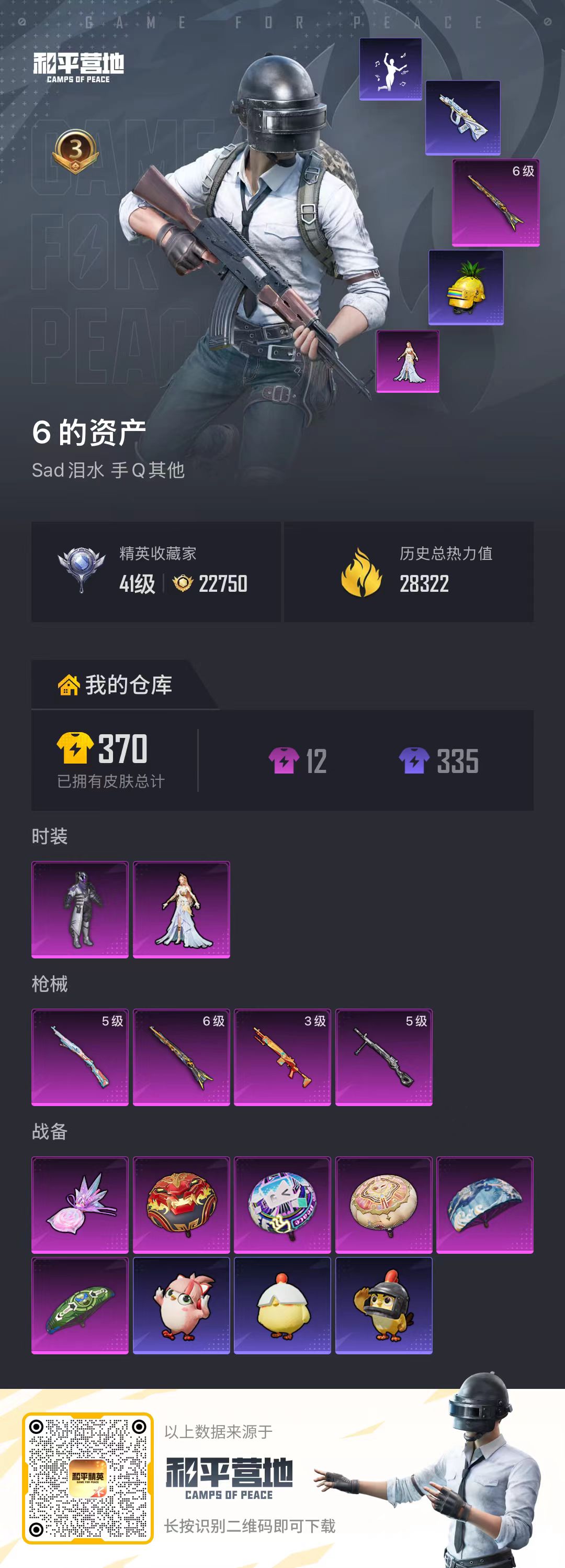 HPSJ4123131和平精英账号详情图2