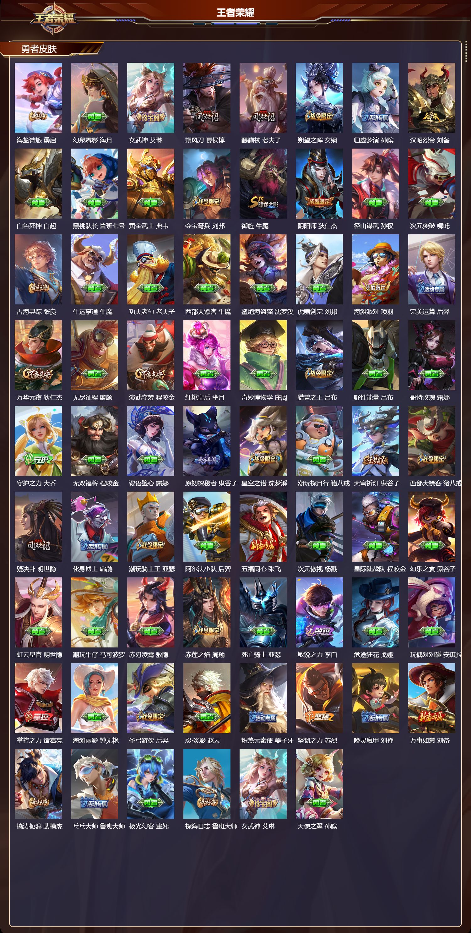 WZQM4224174王者荣耀账号详情图4