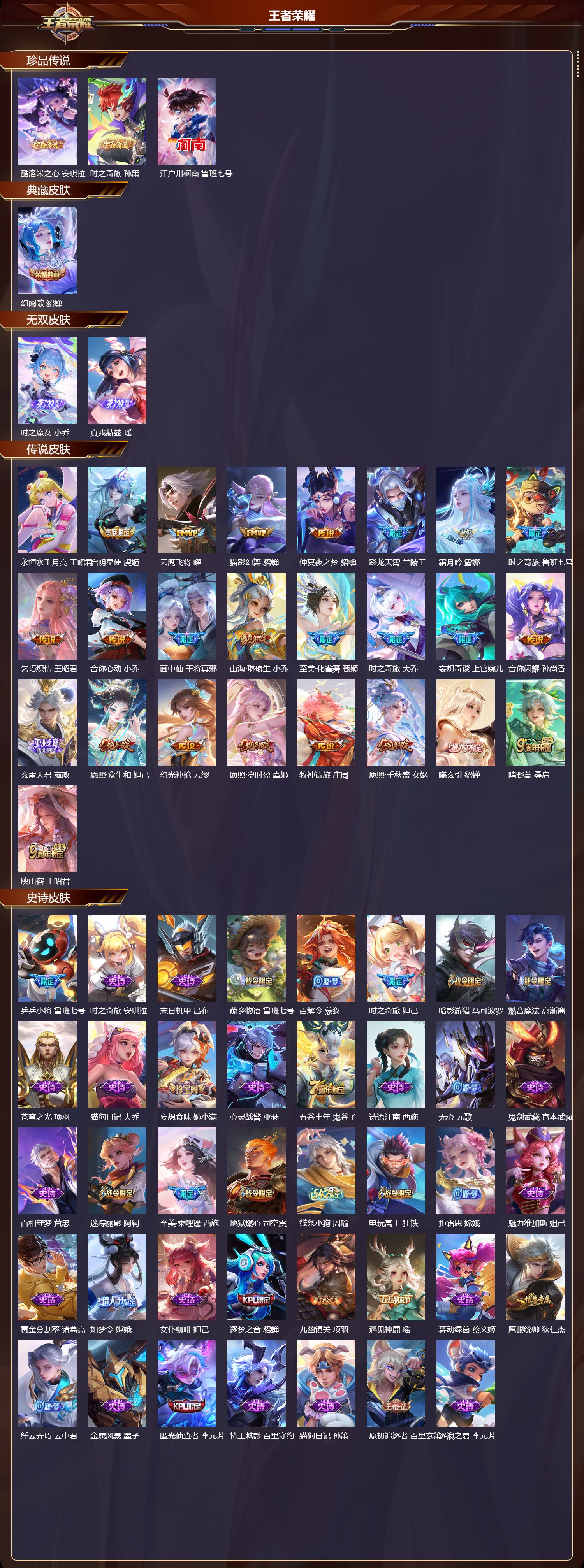 WZCMW4231162王者荣耀账号详情图6