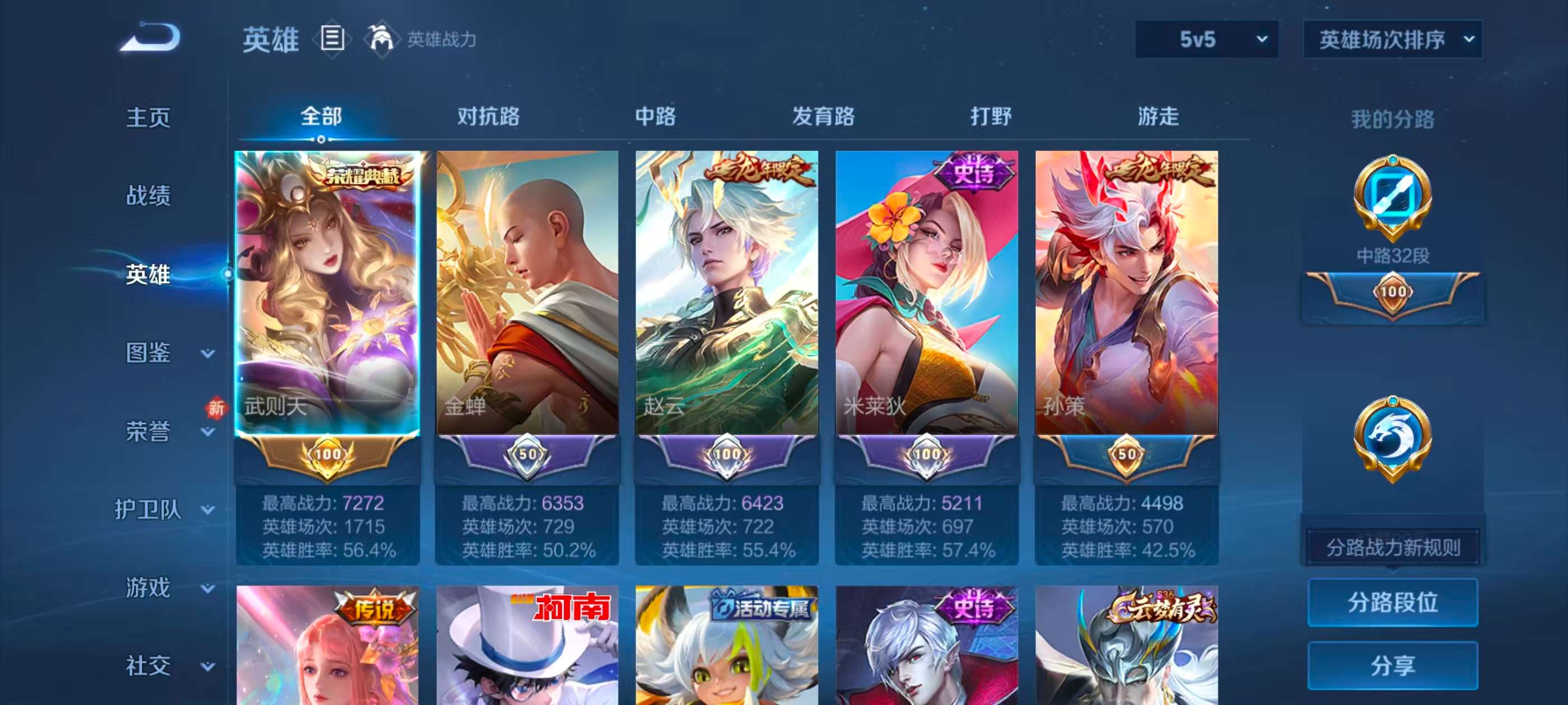 WZCMW4230740王者荣耀账号详情图5