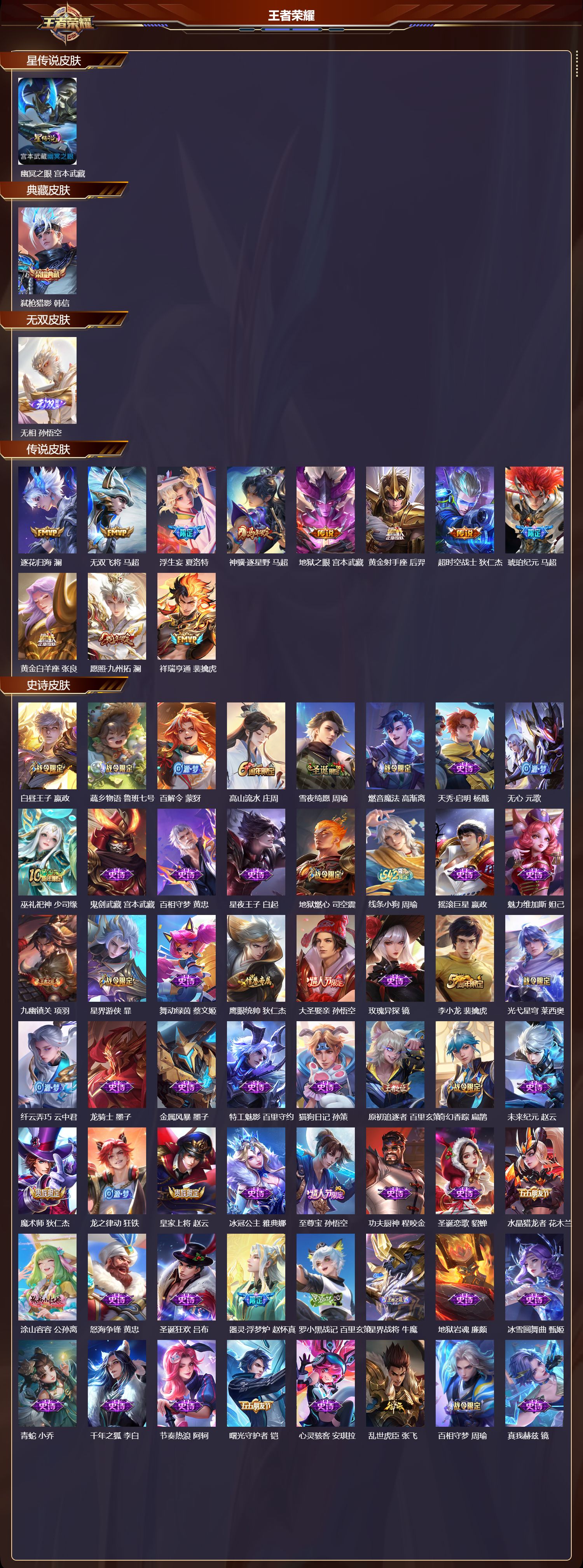 WZMK4223883王者荣耀账号详情图2 WZMK4223883王者荣耀账号详情图2